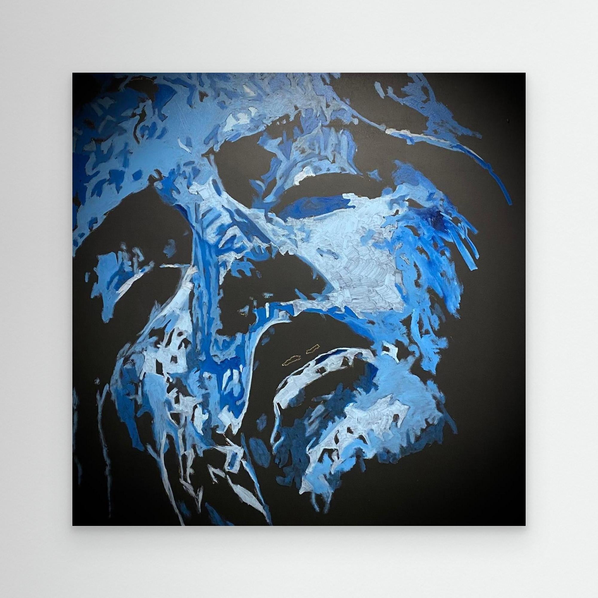 HM-ART1542- Blue in the shadow