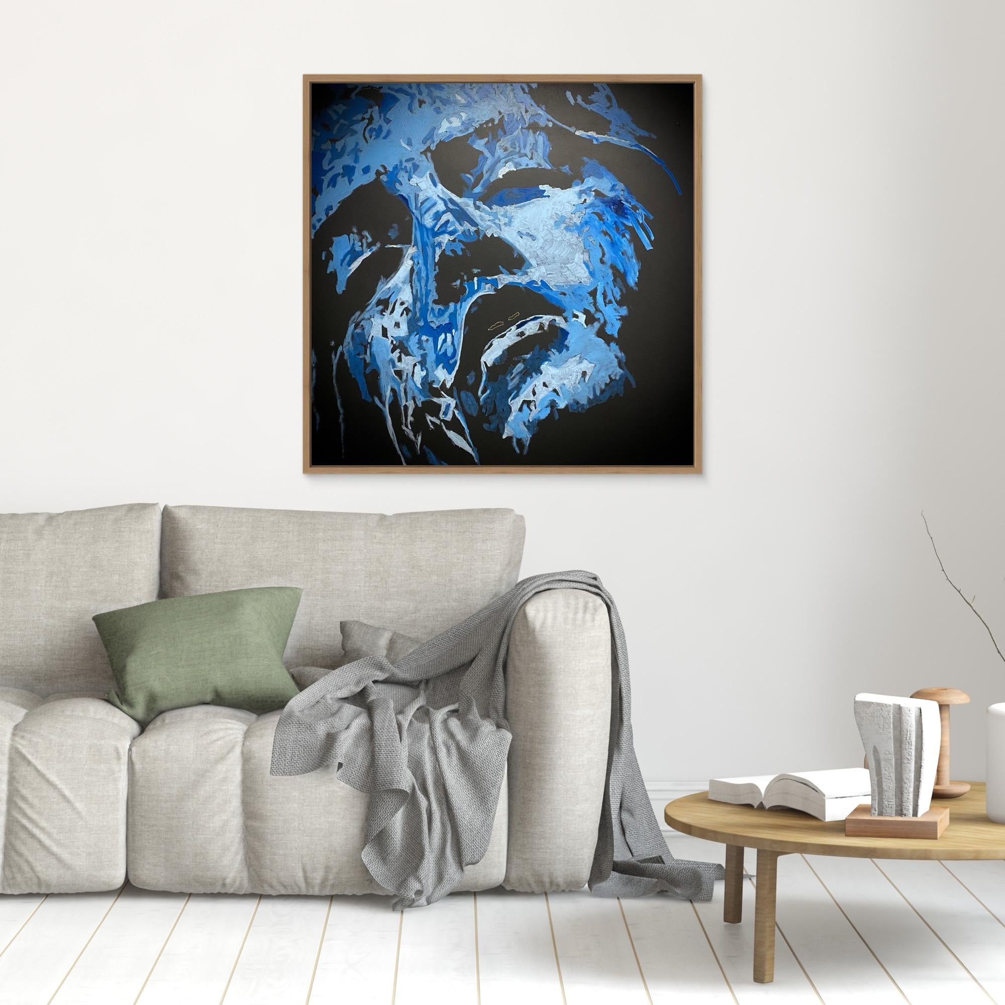 HM-ART1542- Blue in the shadow