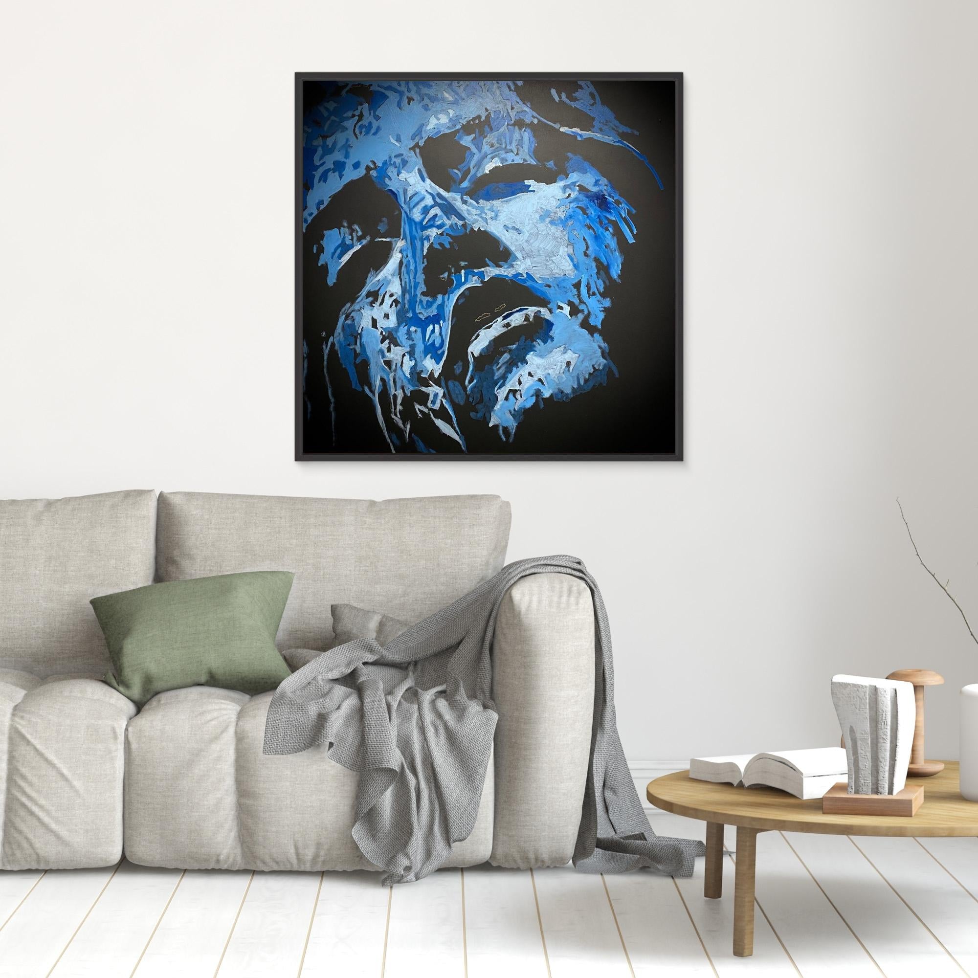 HM-ART1542- Blue in the shadow