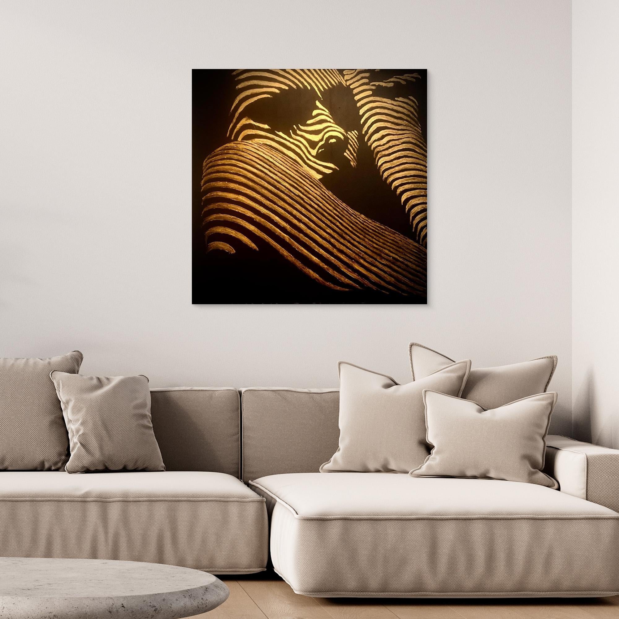 HM-ART1540- Your mask reveals the hidden truth- GOLD