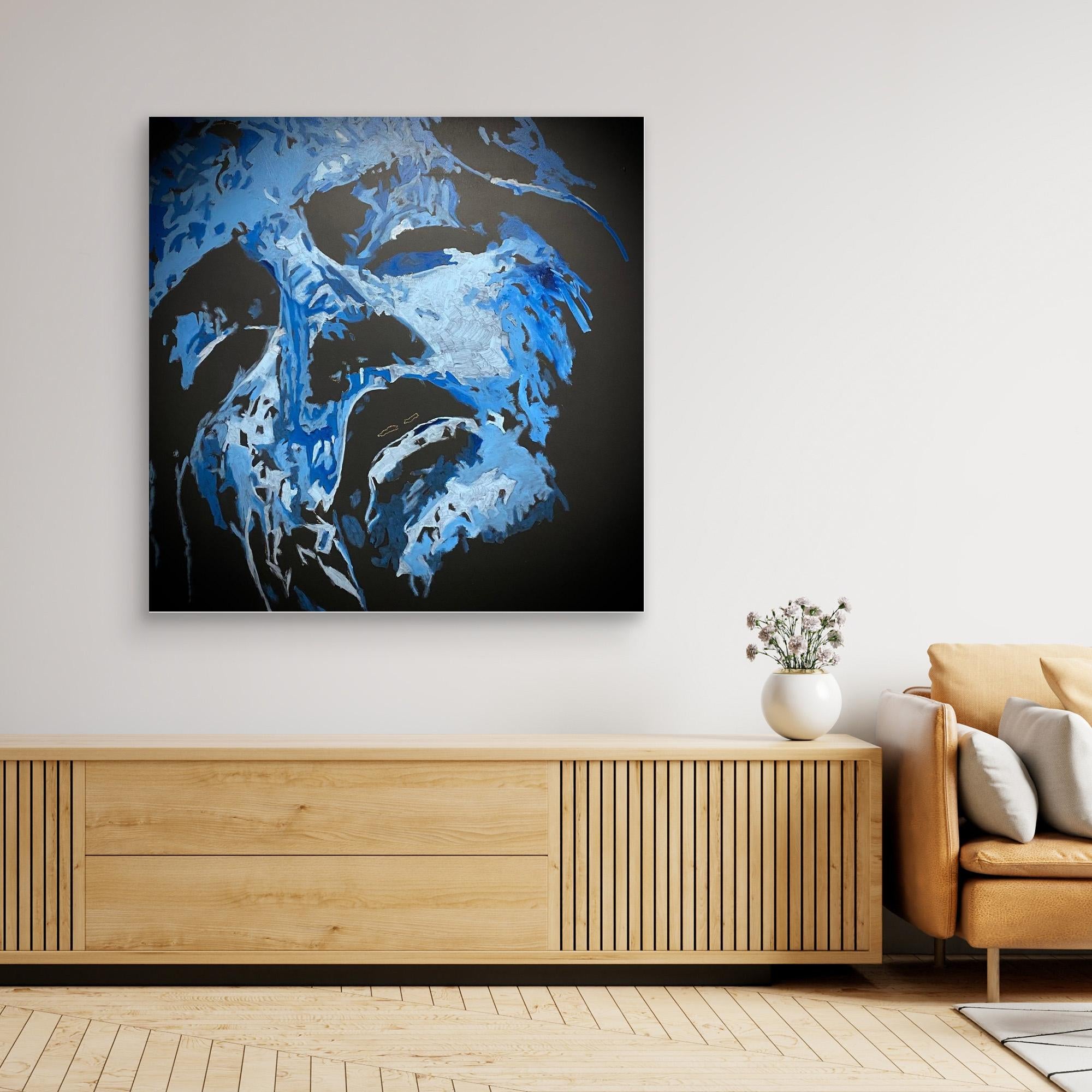 HM-ART1542- Blue in the shadow