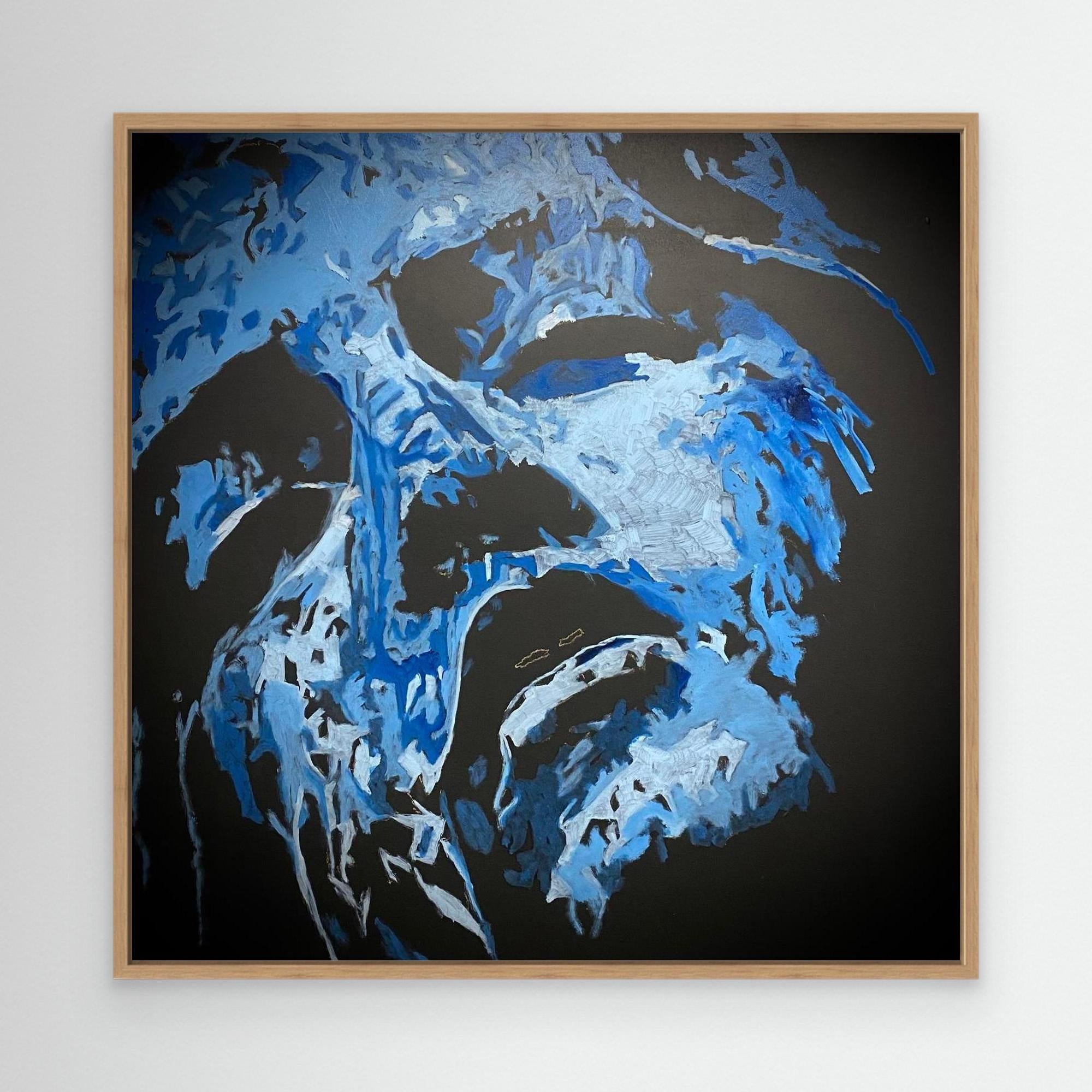 HM-ART1542- Blue in the shadow