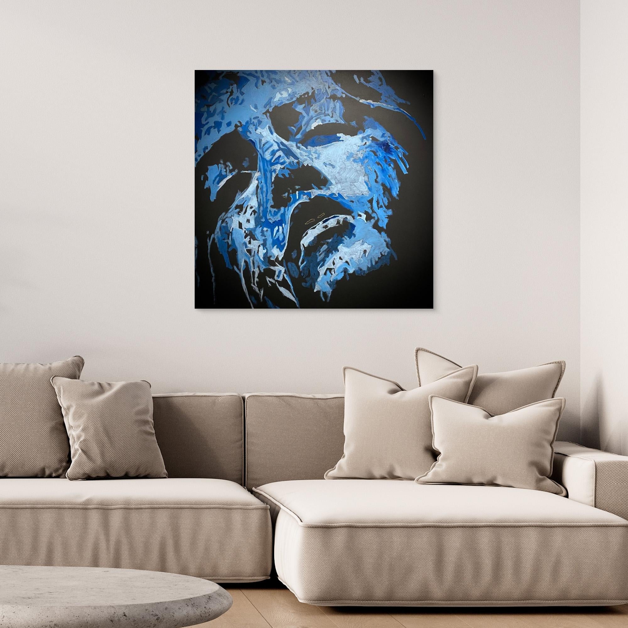 HM-ART1542- Blue in the shadow