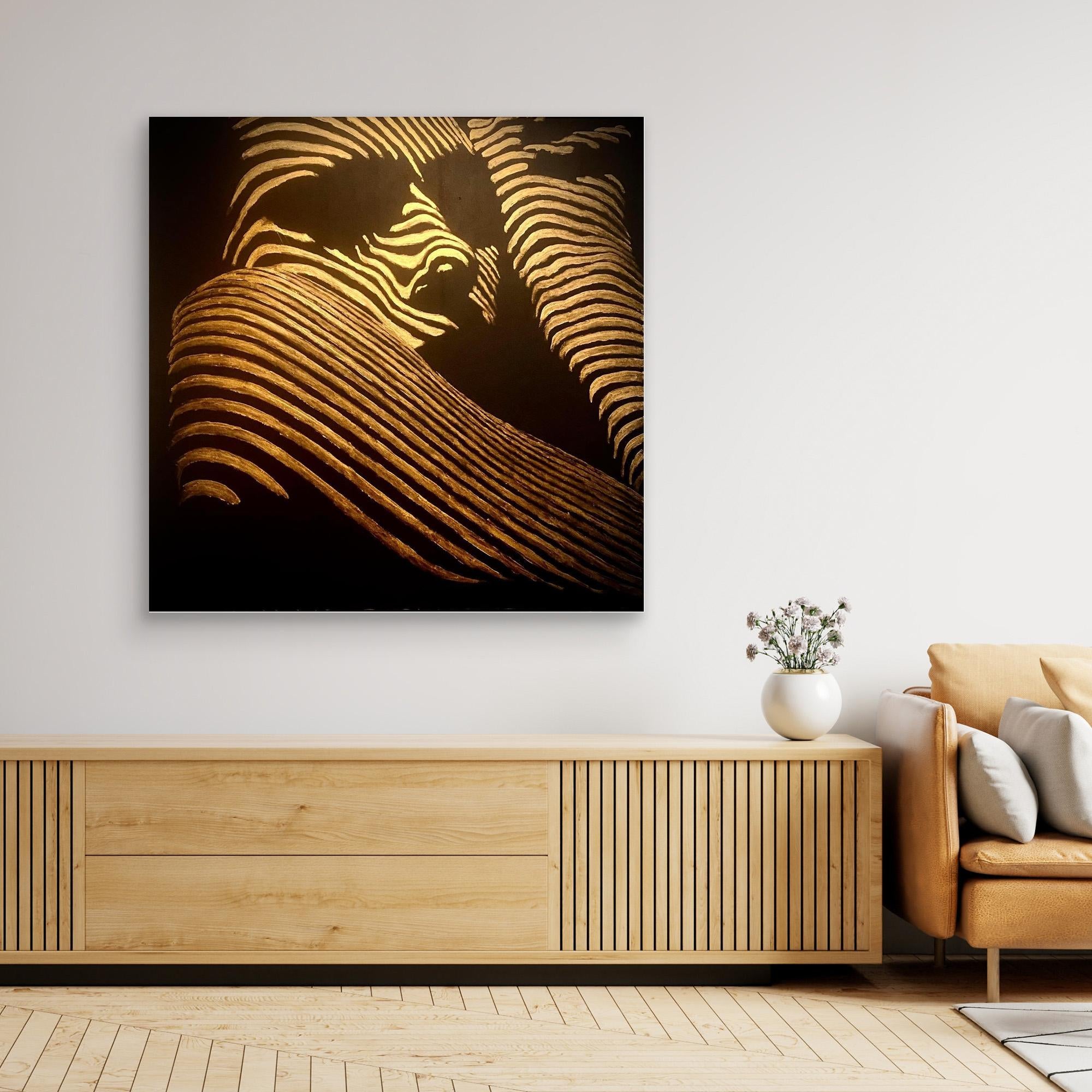 HM-ART1540- Your mask reveals the hidden truth- GOLD