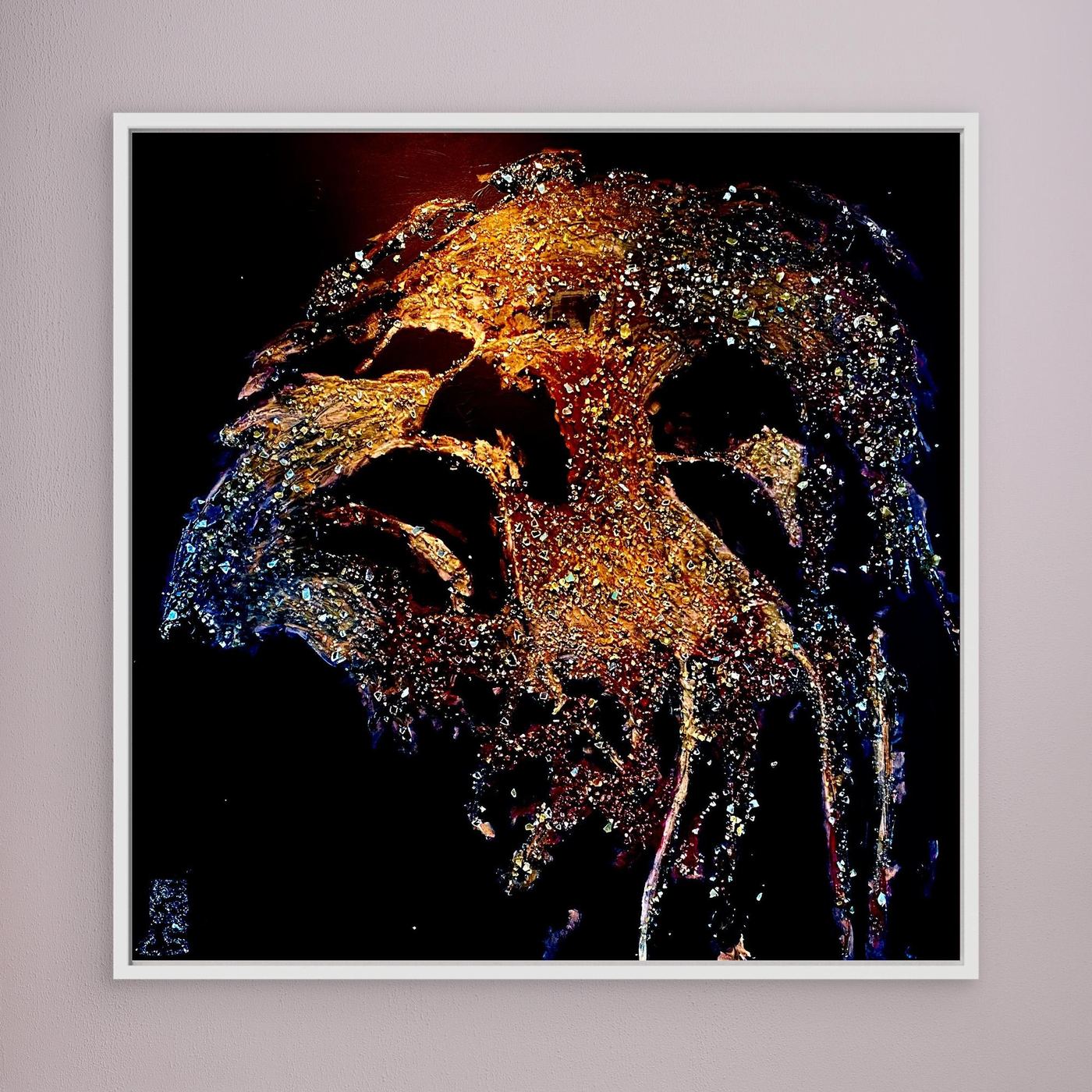 HM-ART1529A- Your Ember Violet mask only weeps in the dark