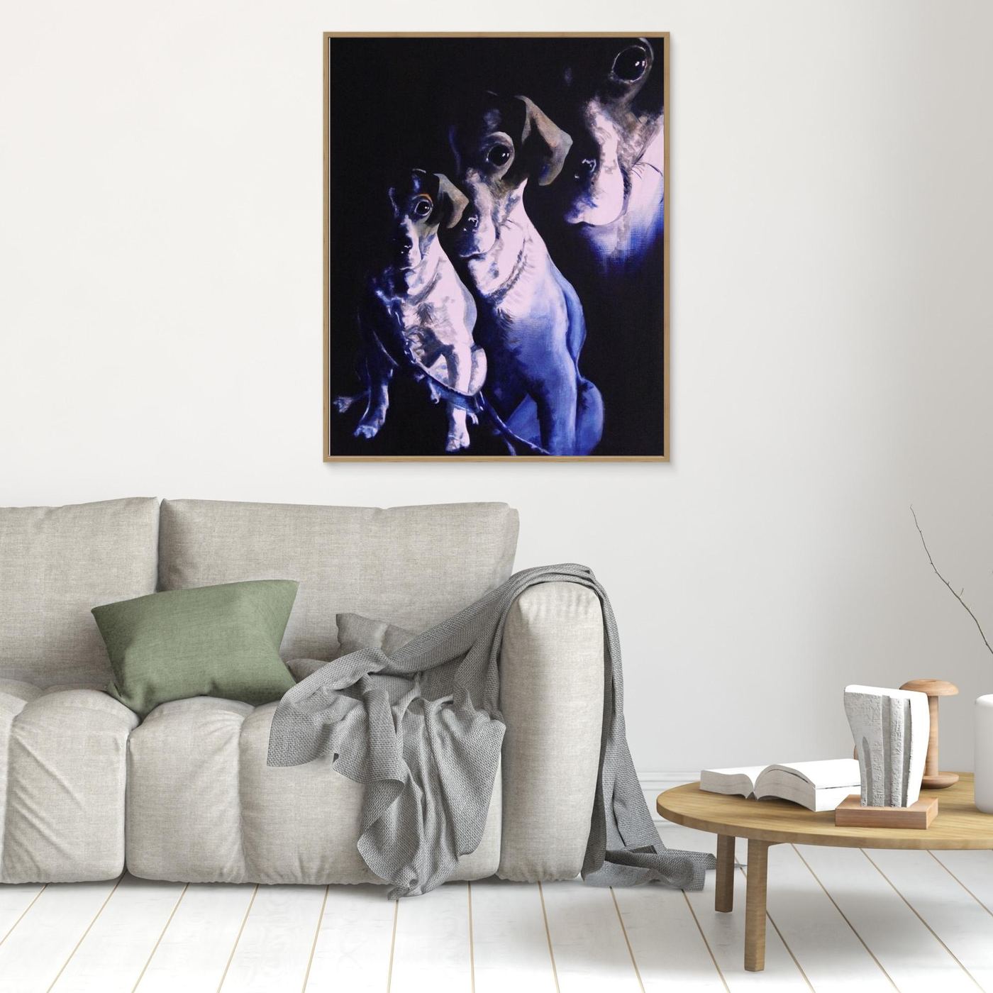 HM-ART1058- Golden Boy in Prussian Blue