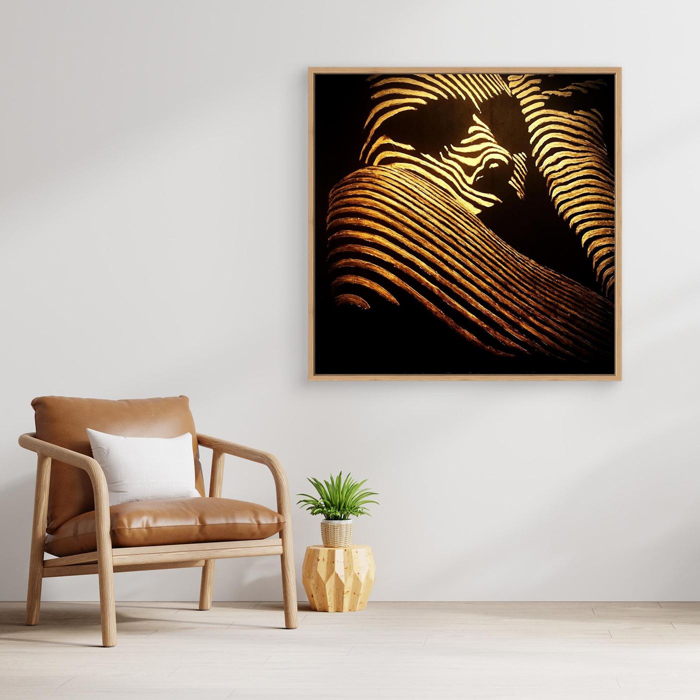 HM-ART1540- Your mask reveals the hidden truth- Gold