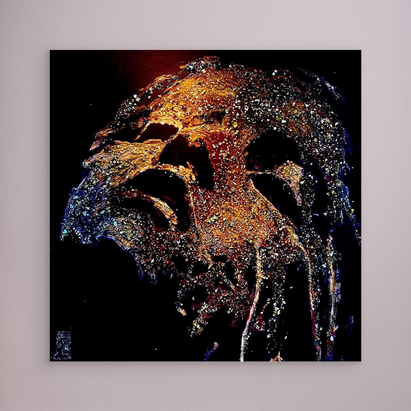 HM-ART1529A- Your Ember Violet mask only weeps in the dark
