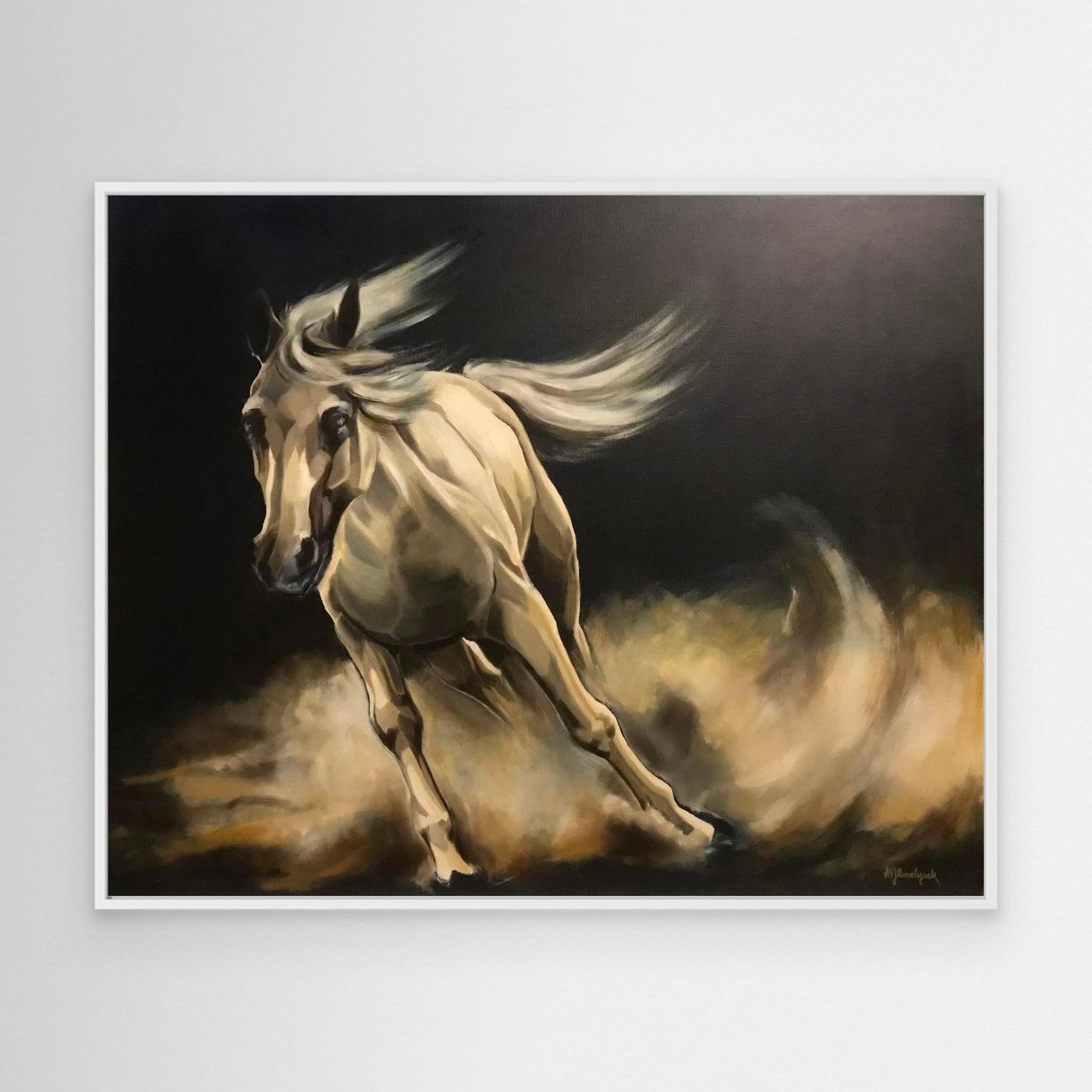 HM-ART1160- Horse running wild