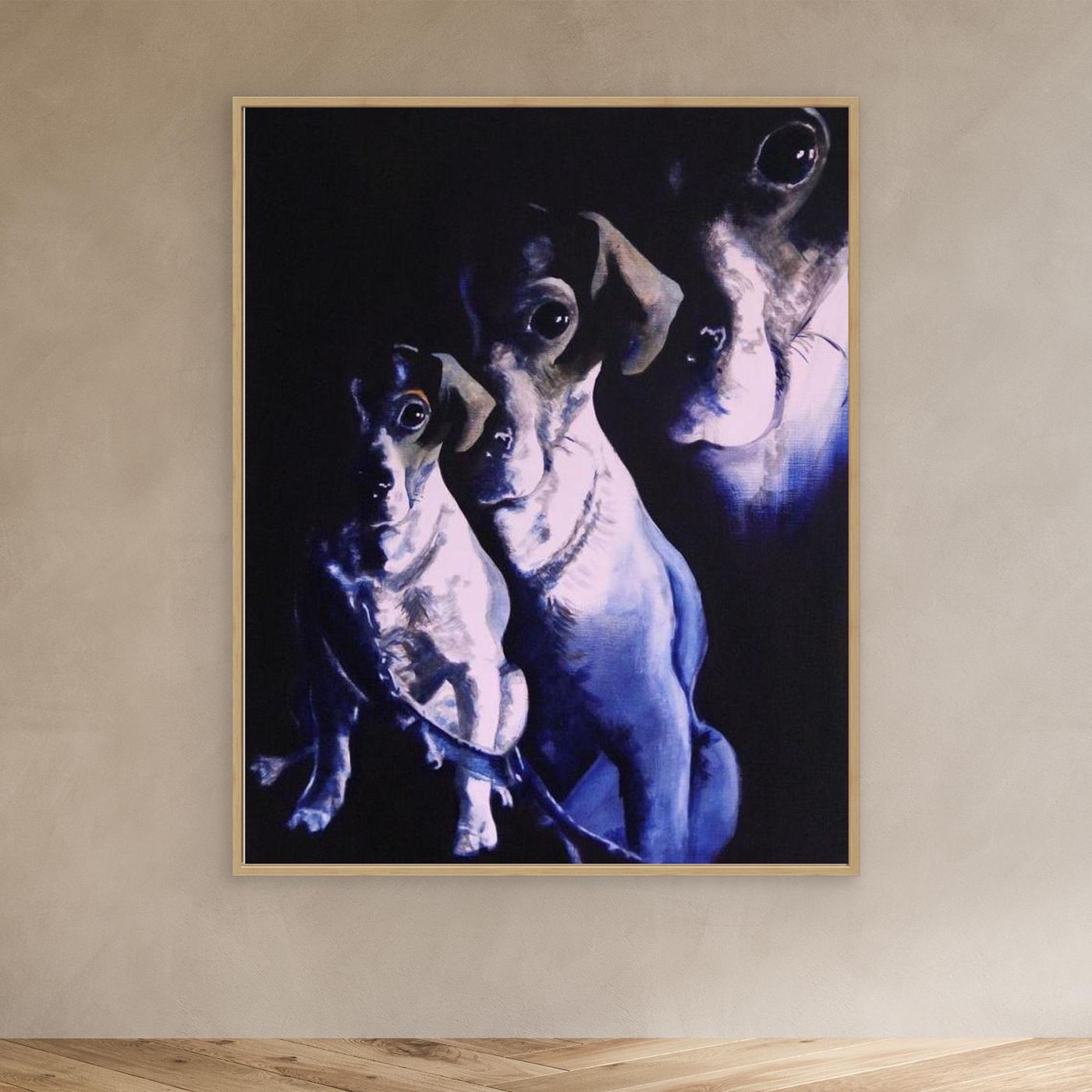 HM-ART1058- Golden Boy in Prussian Blue