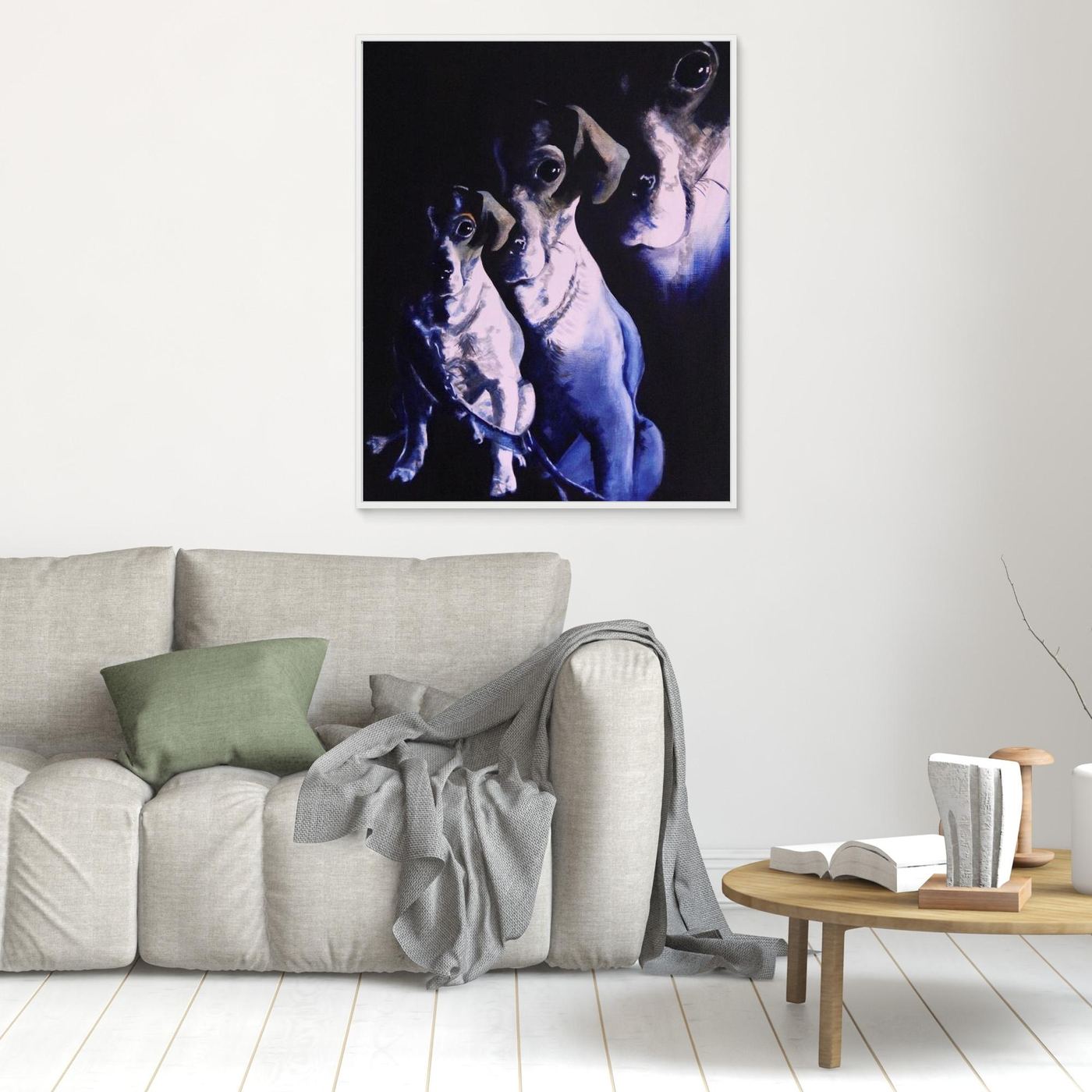 HM-ART1058- Golden Boy in Prussian Blue