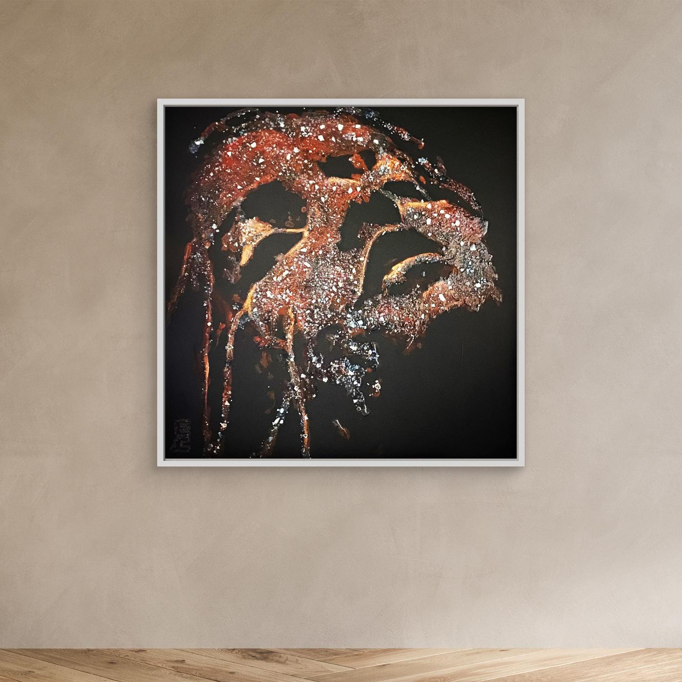 HM-ART1528- Your Crimson Rust mask only weeps in the dark