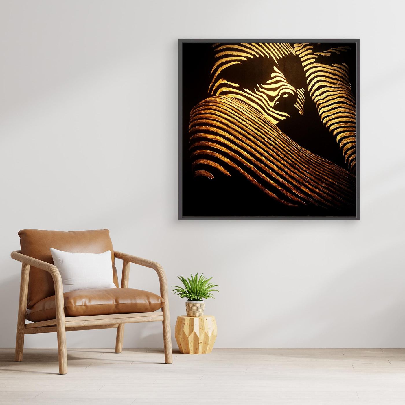 HM-ART1540- Your mask reveals the hidden truth- Gold