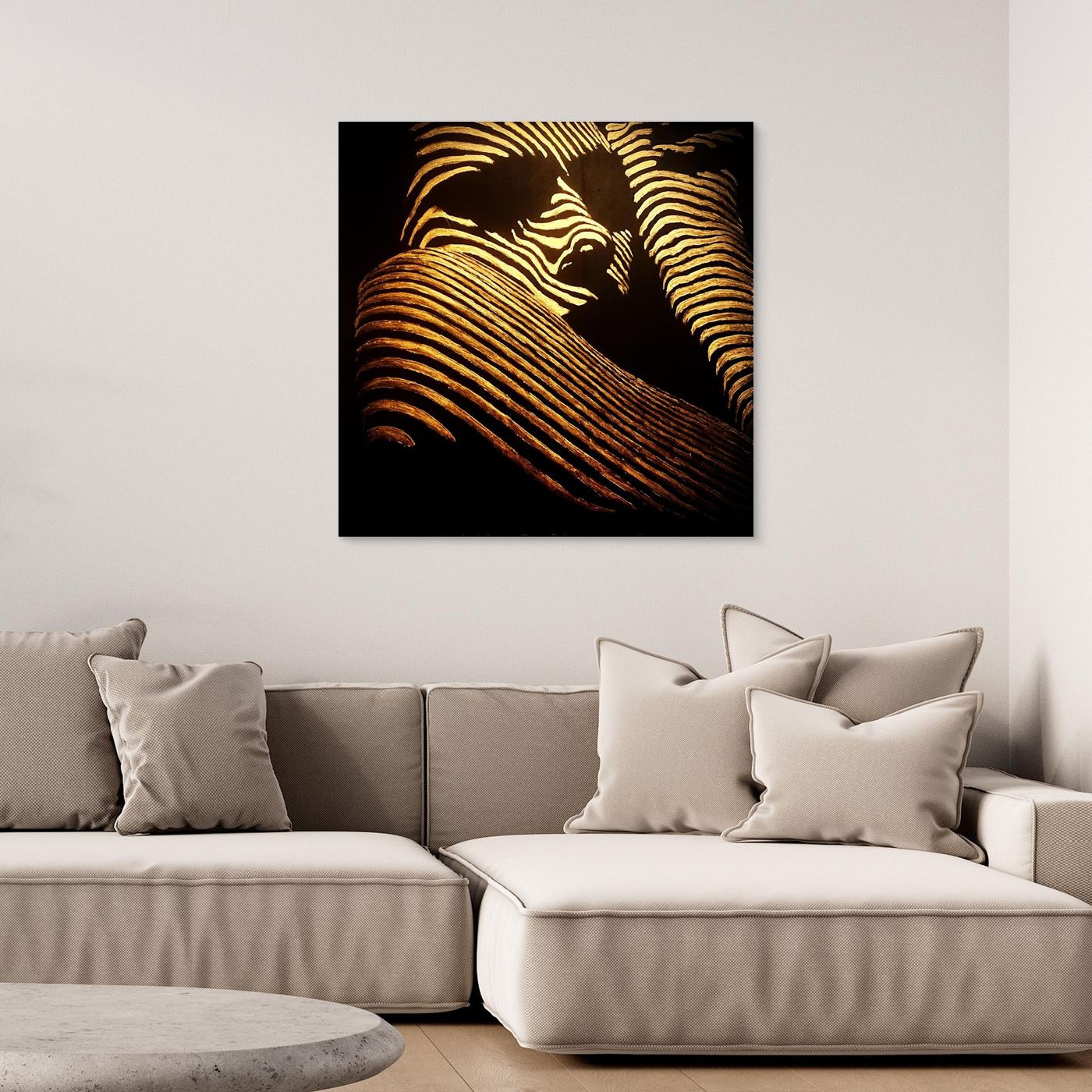 HM-ART1540- Your mask reveals the hidden truth- Gold