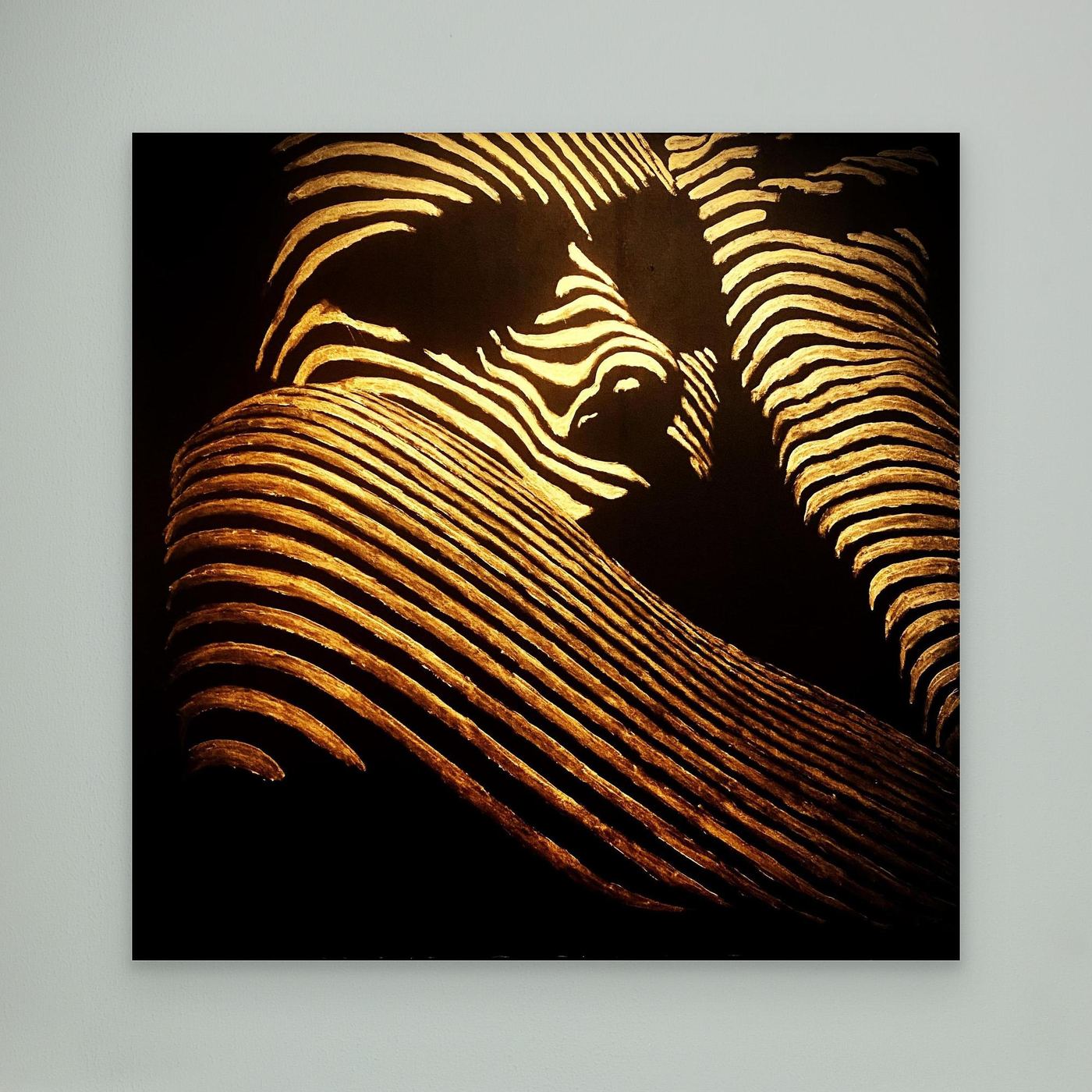 HM-ART1540- Your mask reveals the hidden truth- Gold