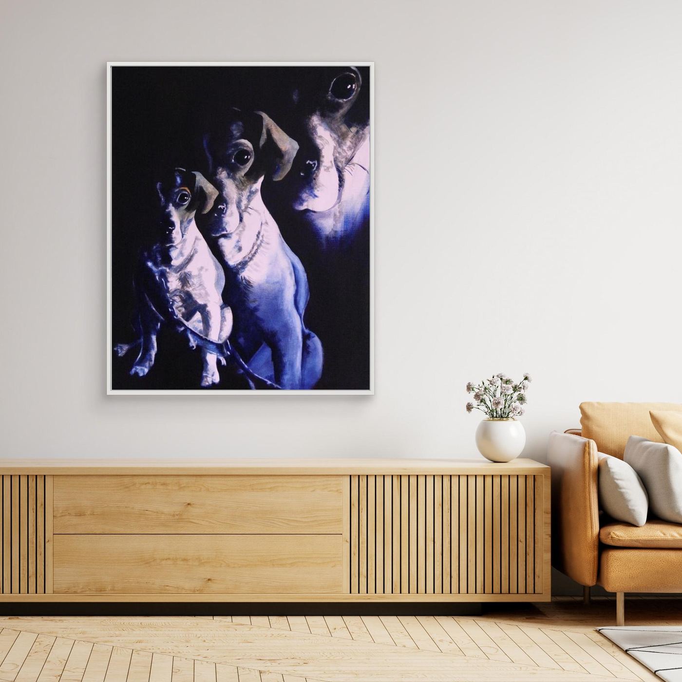 HM-ART1058- Golden Boy in Prussian Blue