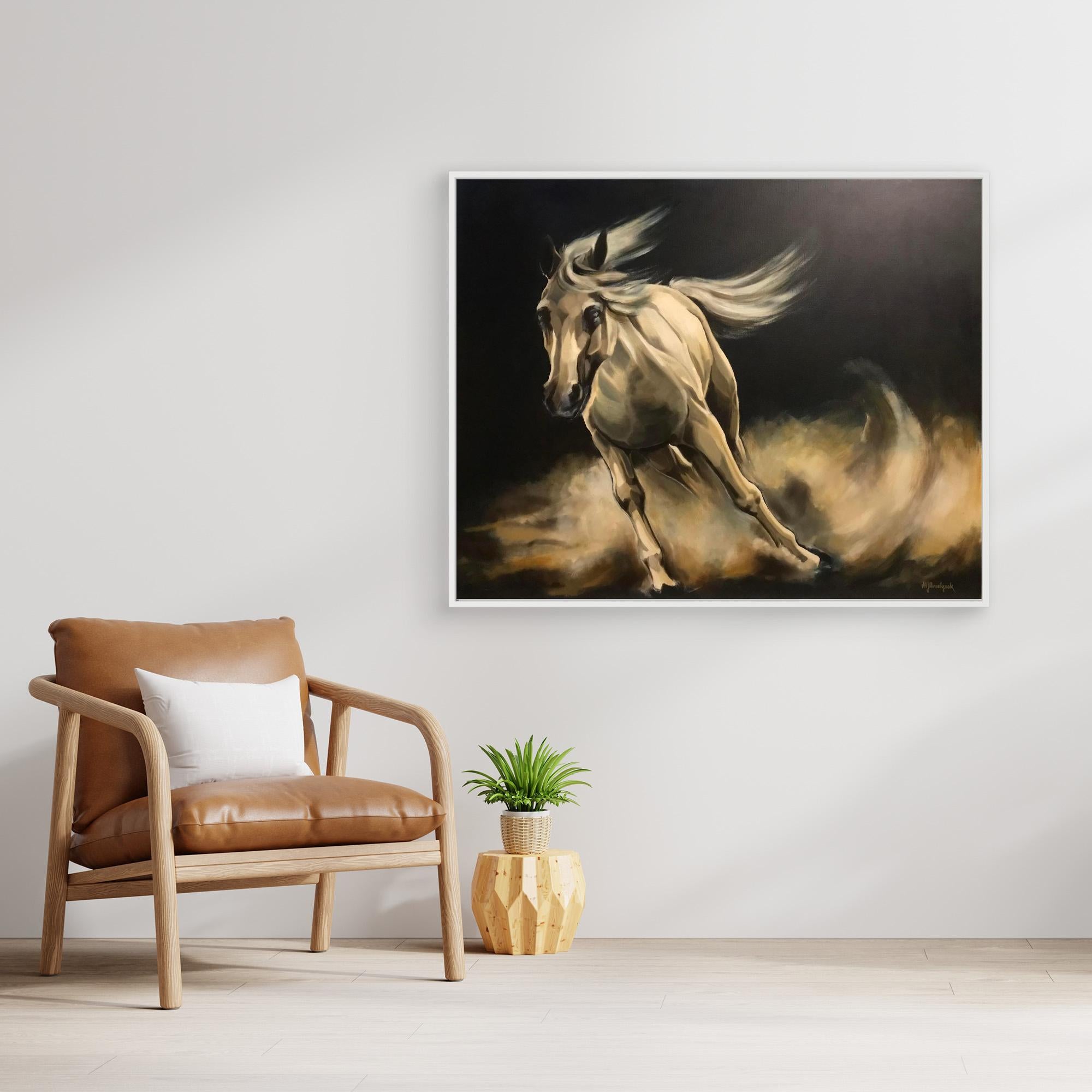 HM-ART1160- Horse running wild