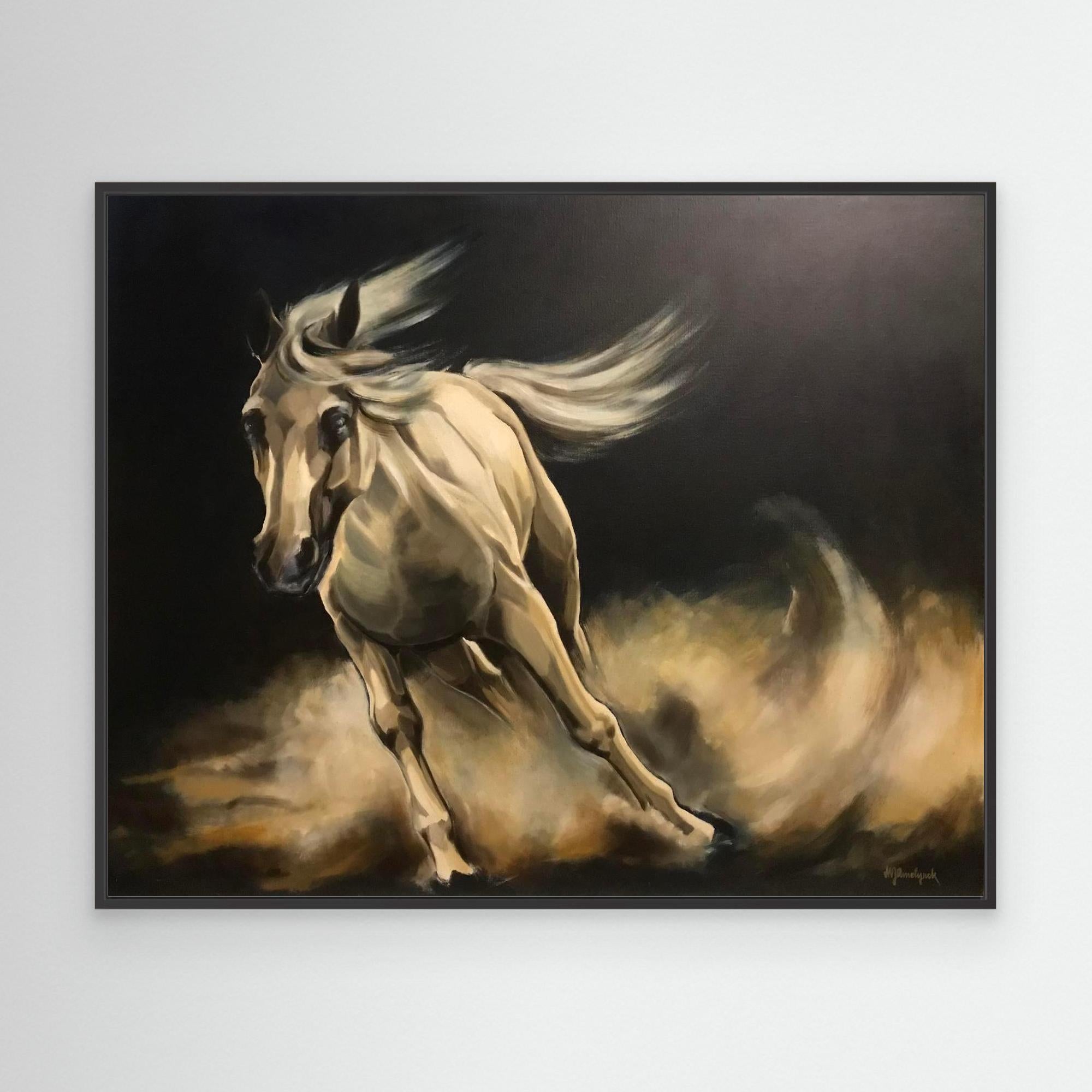 HM-ART1160- Horse running wild