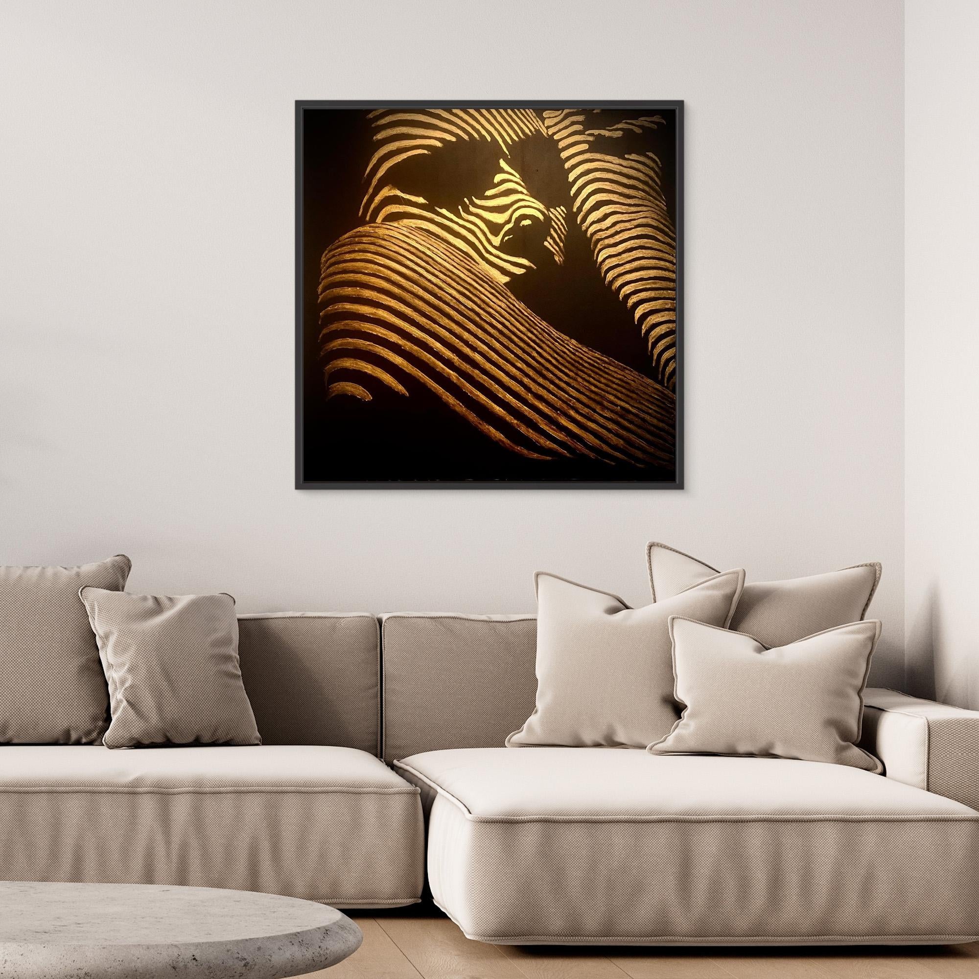 HM-ART1540- Your mask reveals the hidden truth- GOLD