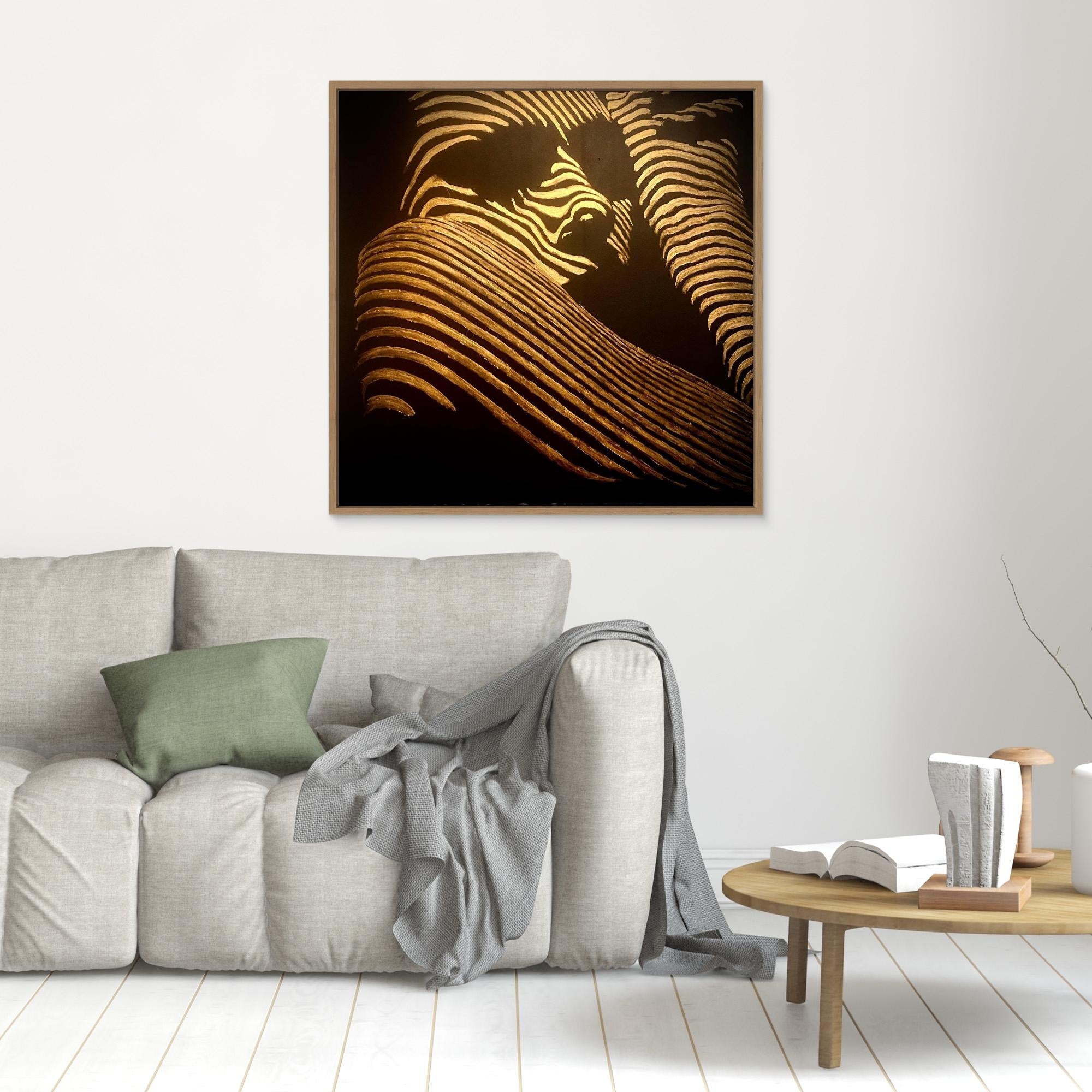 HM-ART1540- Your mask reveals the hidden truth- GOLD