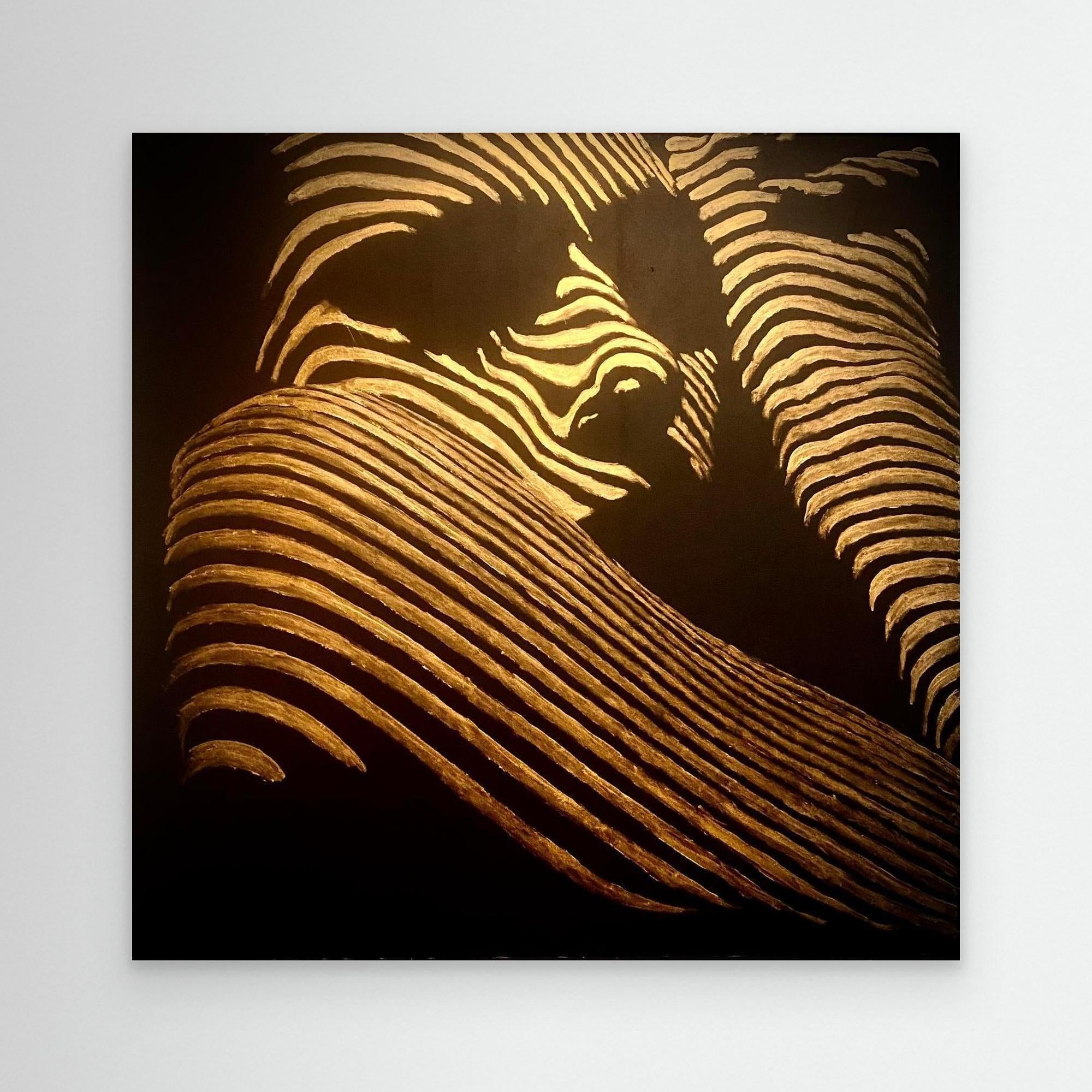 HM-ART1540- Your mask reveals the hidden truth- GOLD