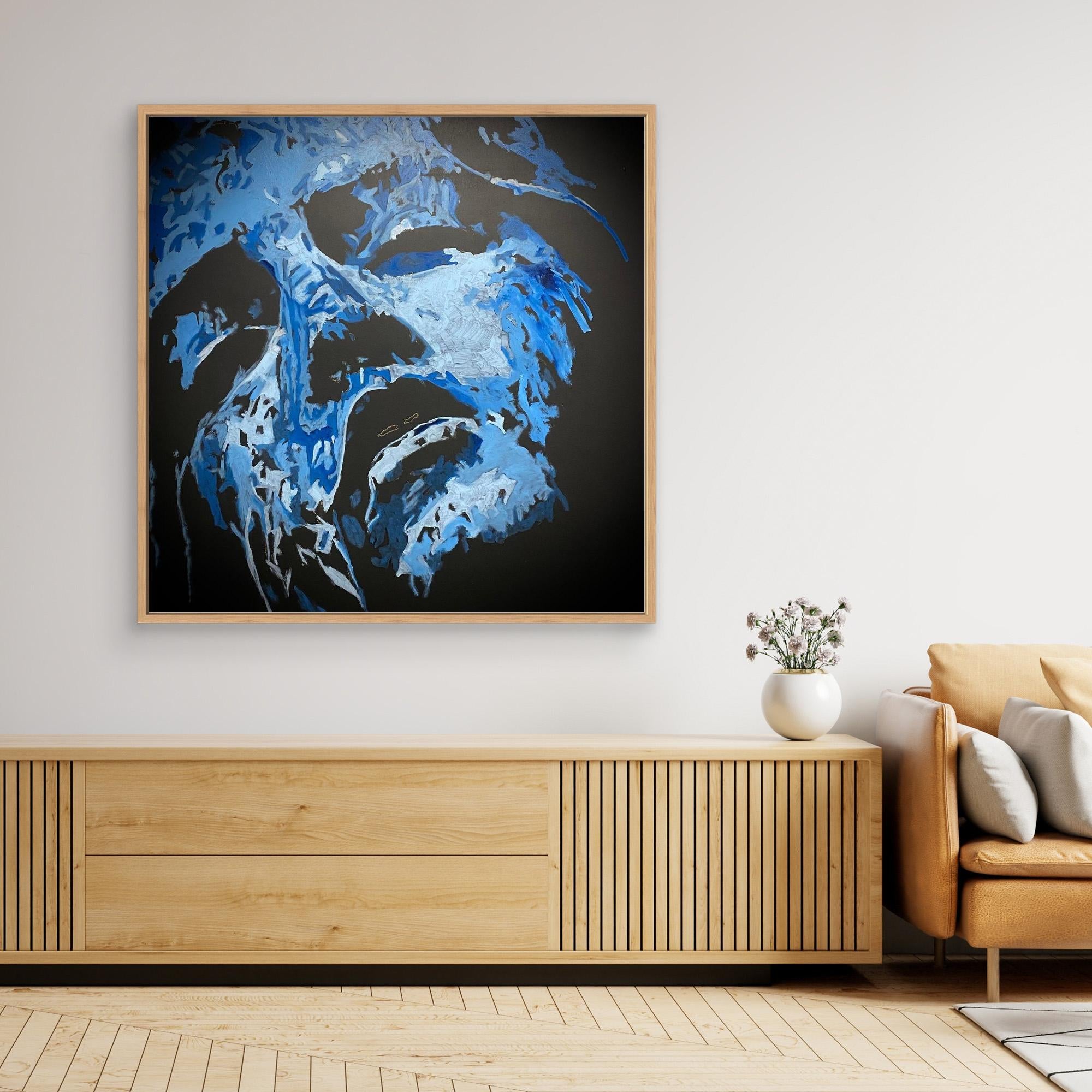 HM-ART1542- Blue in the shadow