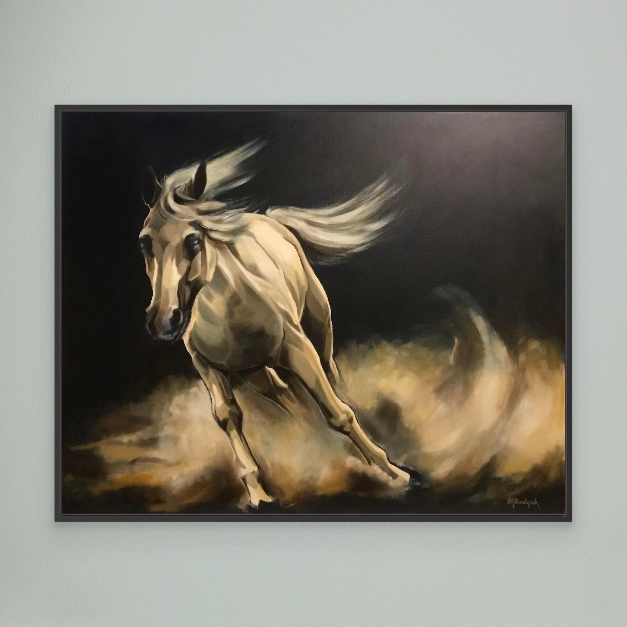 HM-ART1160- Horse running wild