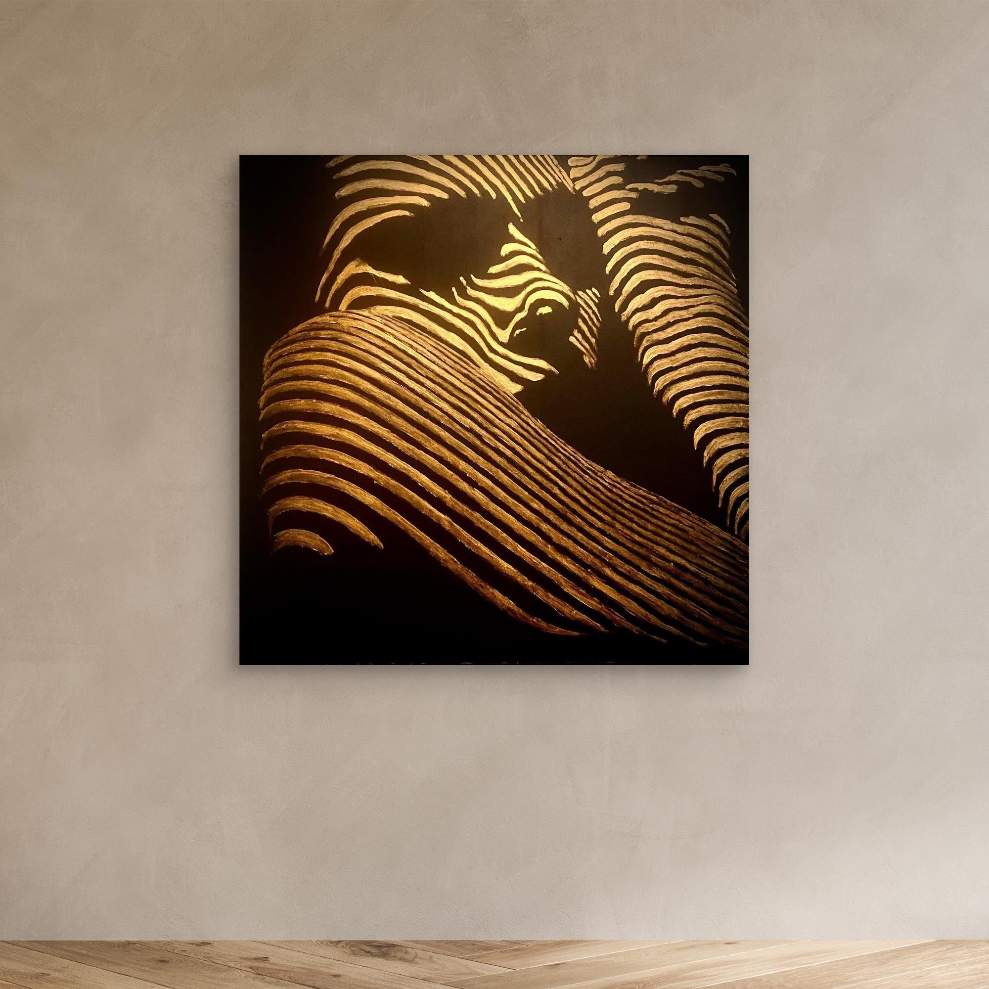 HM-ART1540- Your mask reveals the hidden truth- GOLD