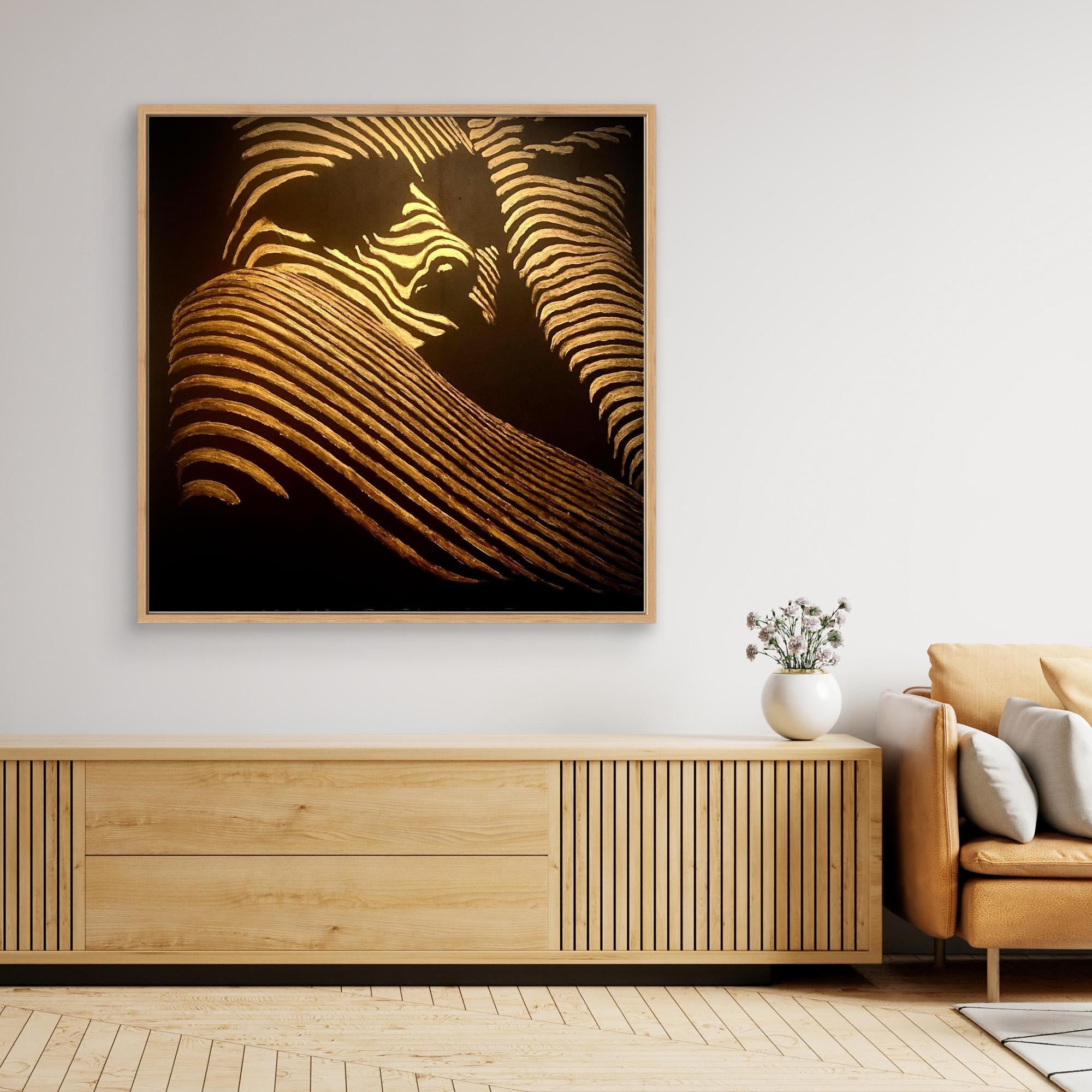 HM-ART1540- Your mask reveals the hidden truth- GOLD