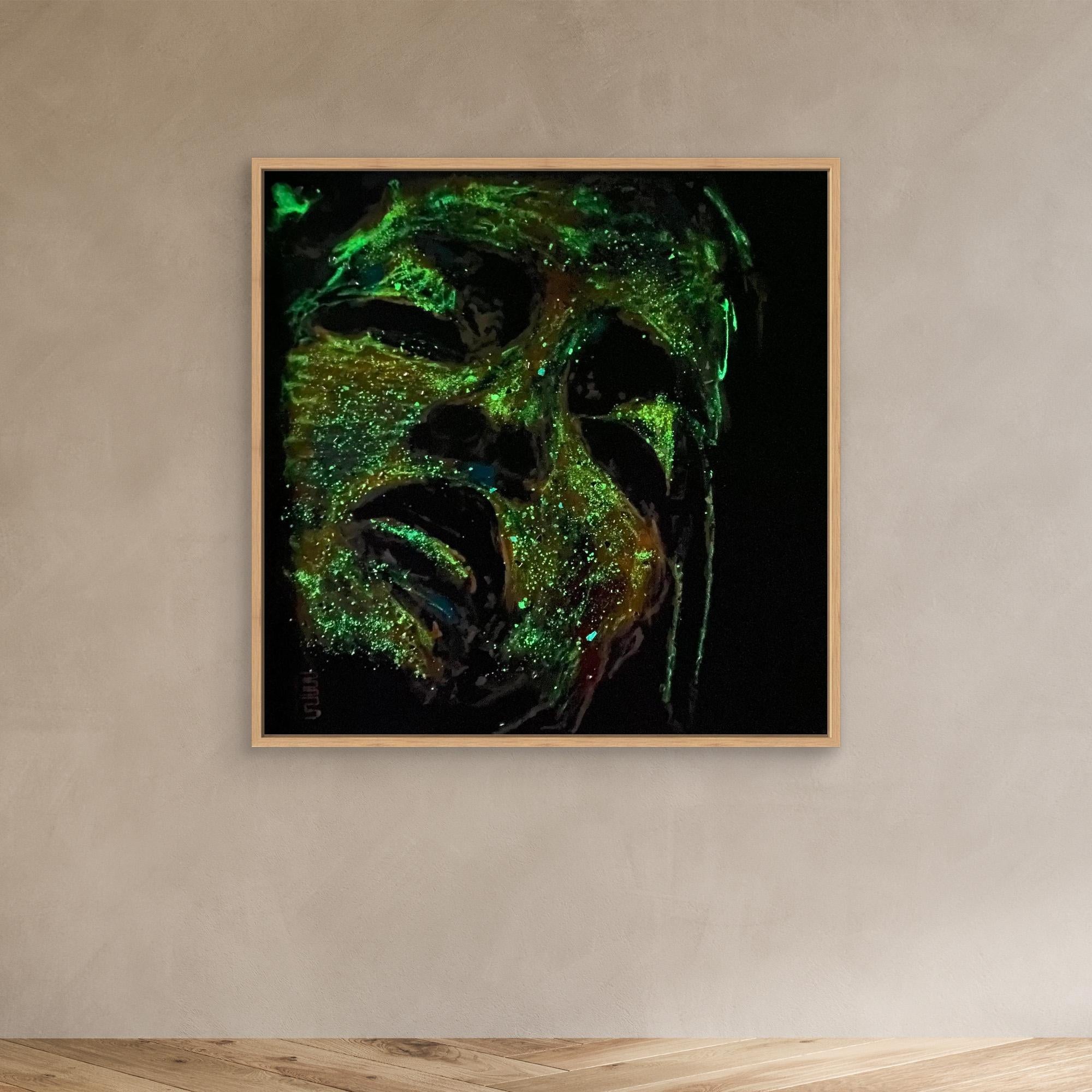 HM-ART1543A- The face that keeps burning- Fluorescent