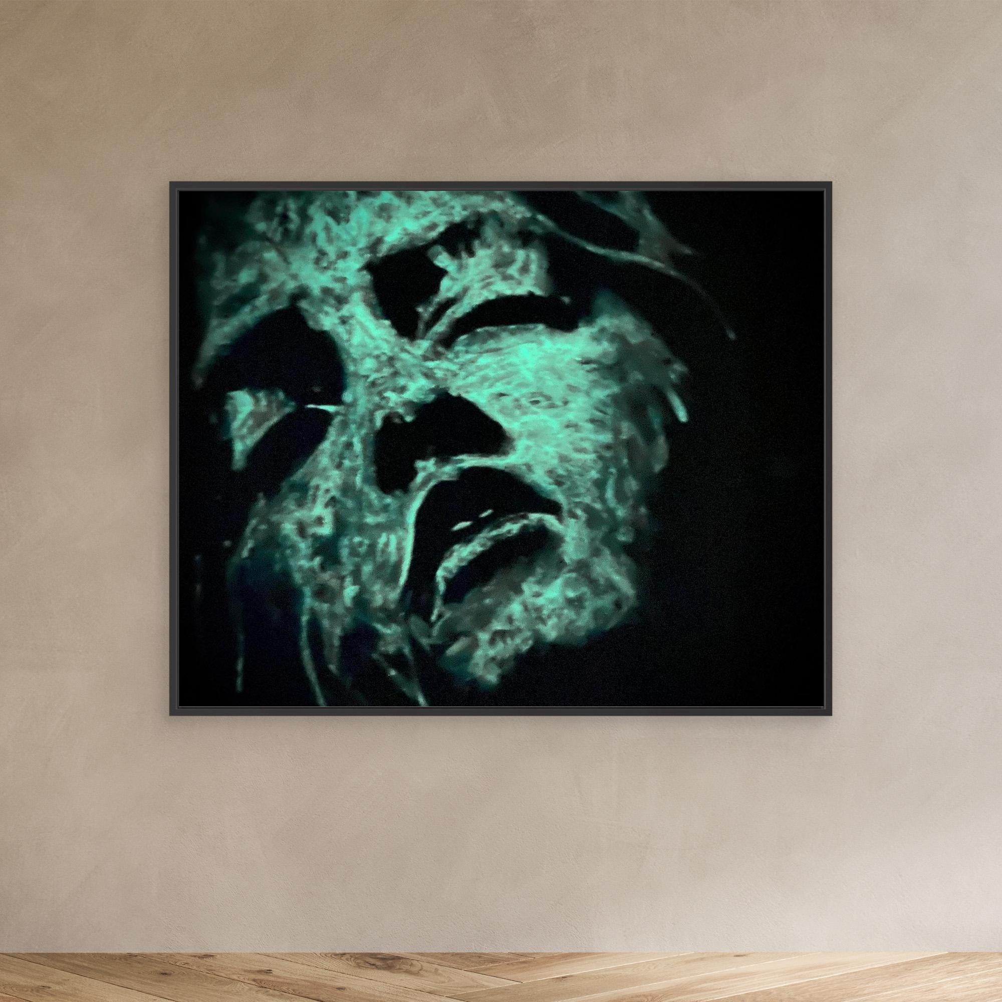 HM-ART1542A- Blue in the shadow- Fluorescent