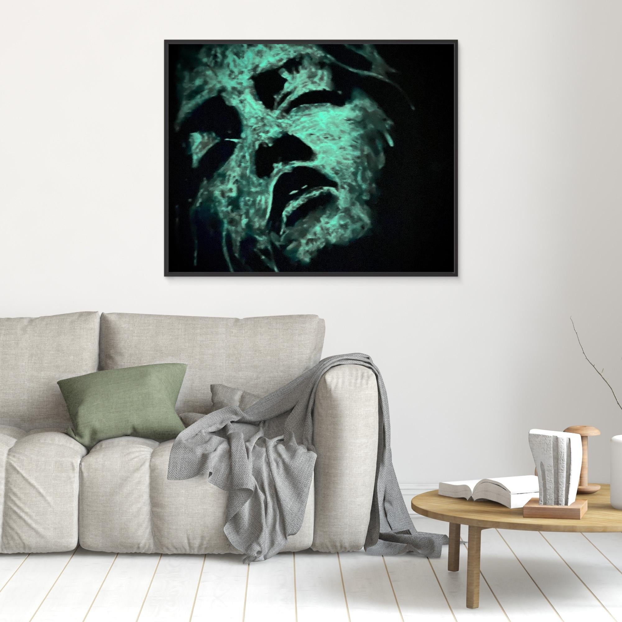 HM-ART1542A- Blue in the shadow- Fluorescent
