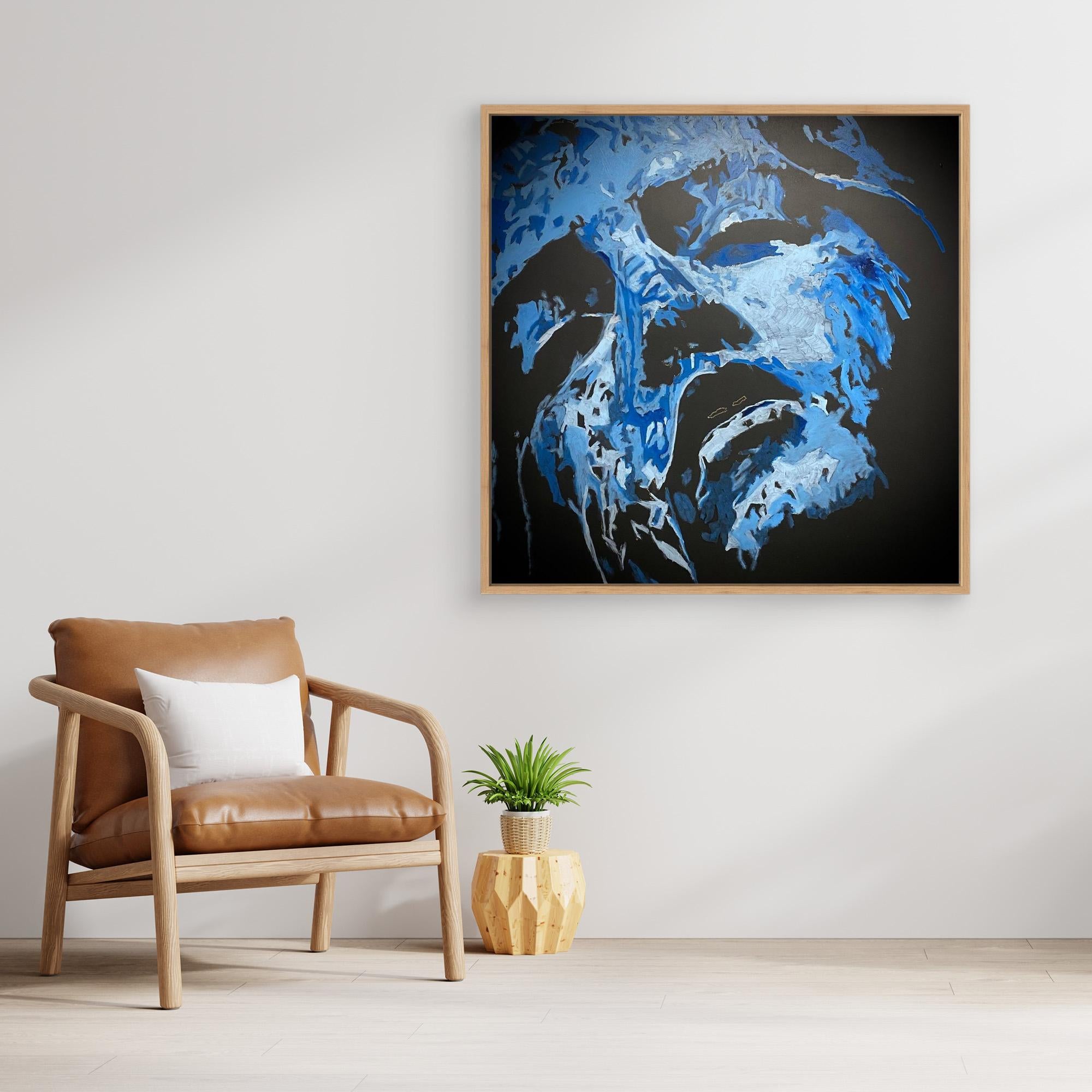 HM-ART1542- Blue in the shadow