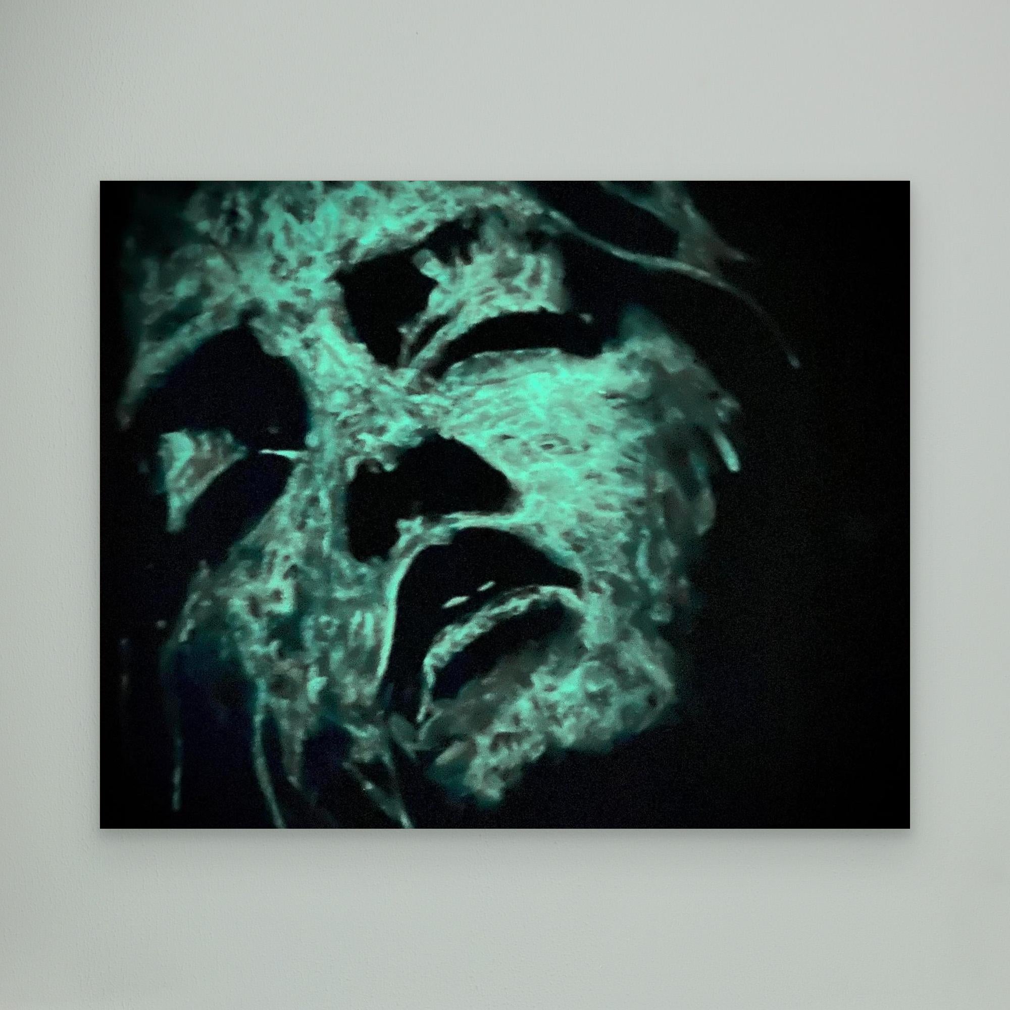 HM-ART1542A- Blue in the shadow- Fluorescent