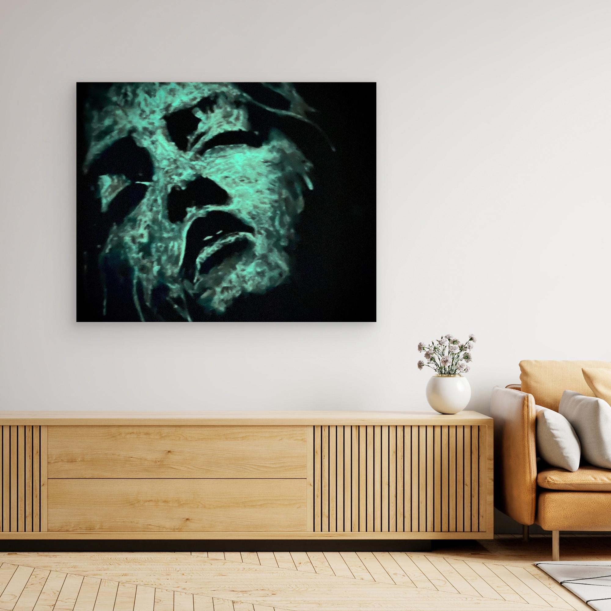 HM-ART1542A- Blue in the shadow- Fluorescent