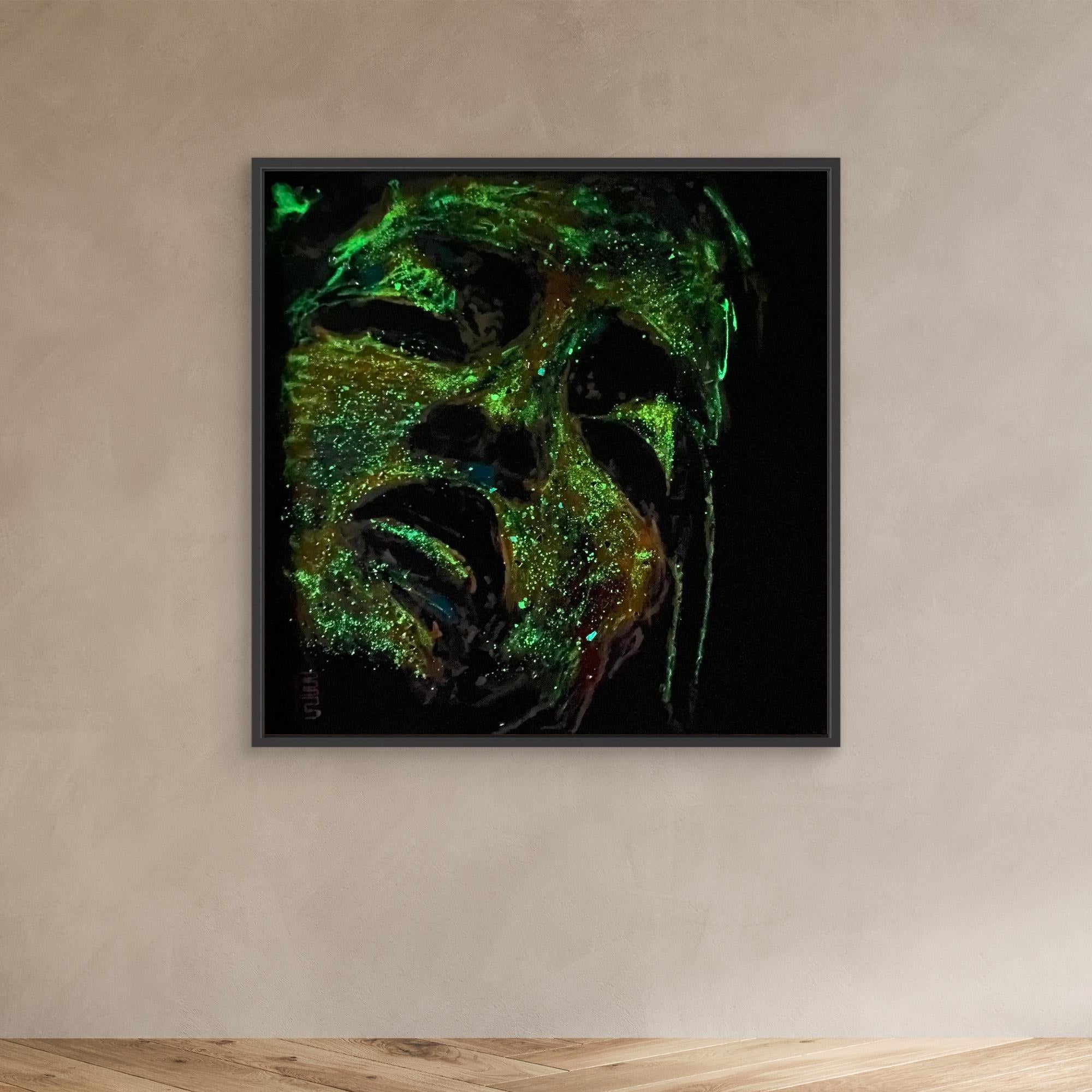 HM-ART1543A- The face that keeps burning- Fluorescent