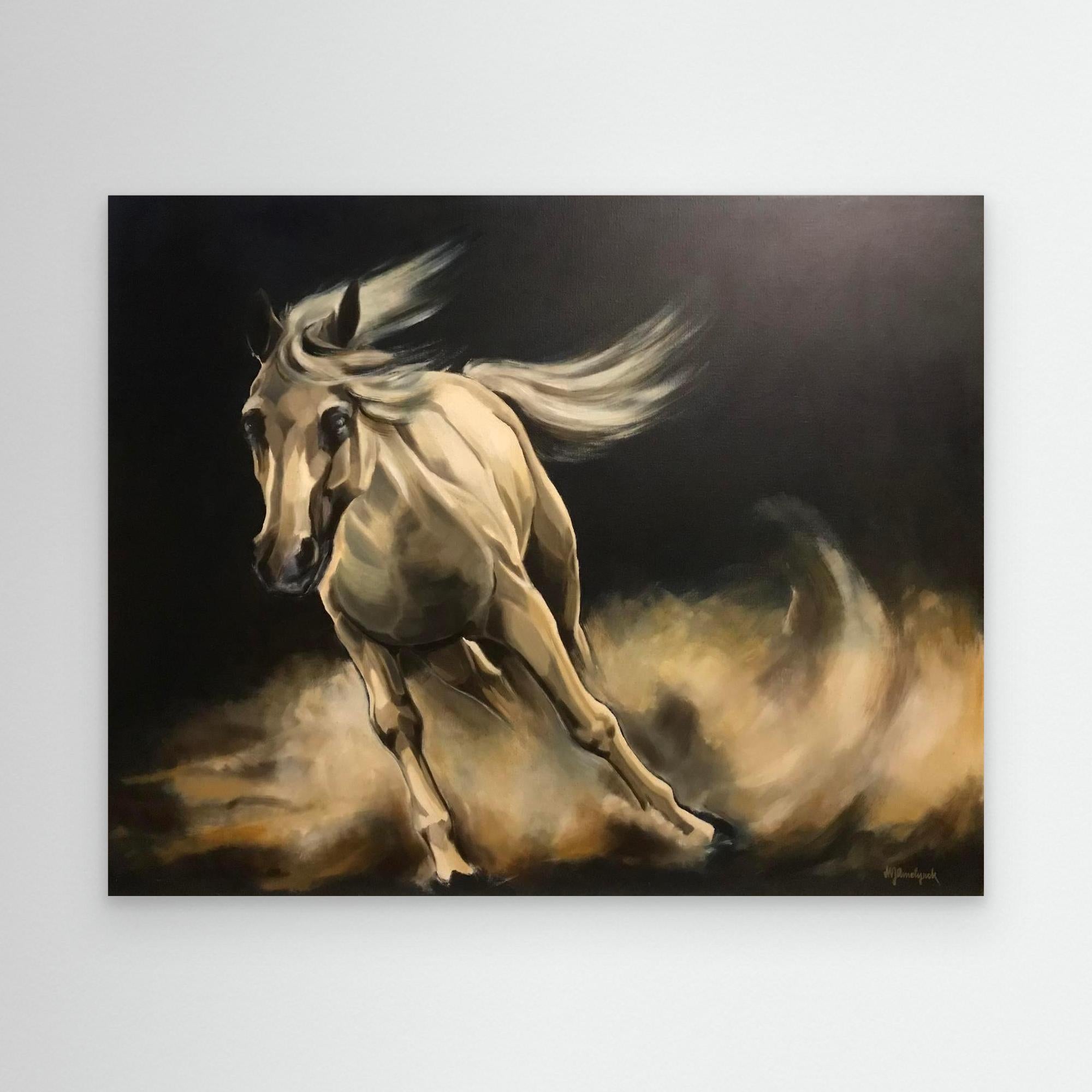 HM-ART1160- Horse running wild