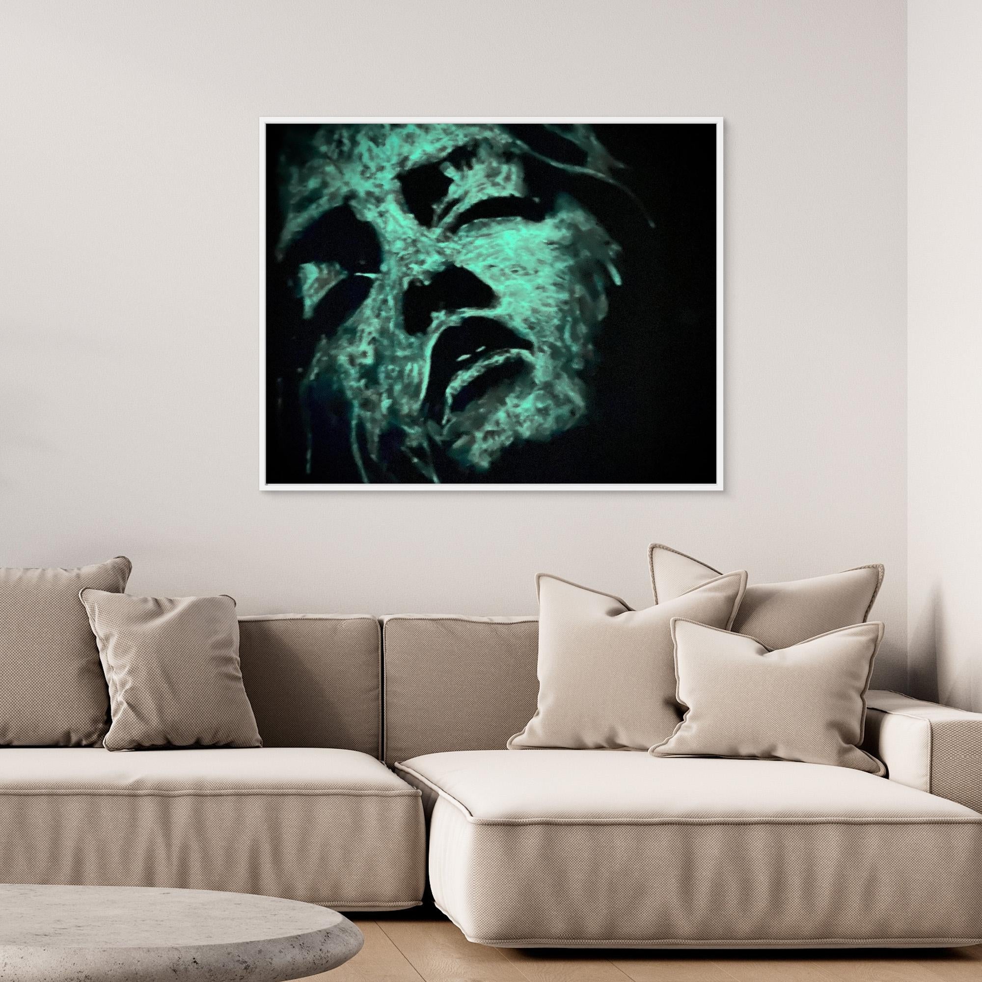 HM-ART1542A- Blue in the shadow- Fluorescent