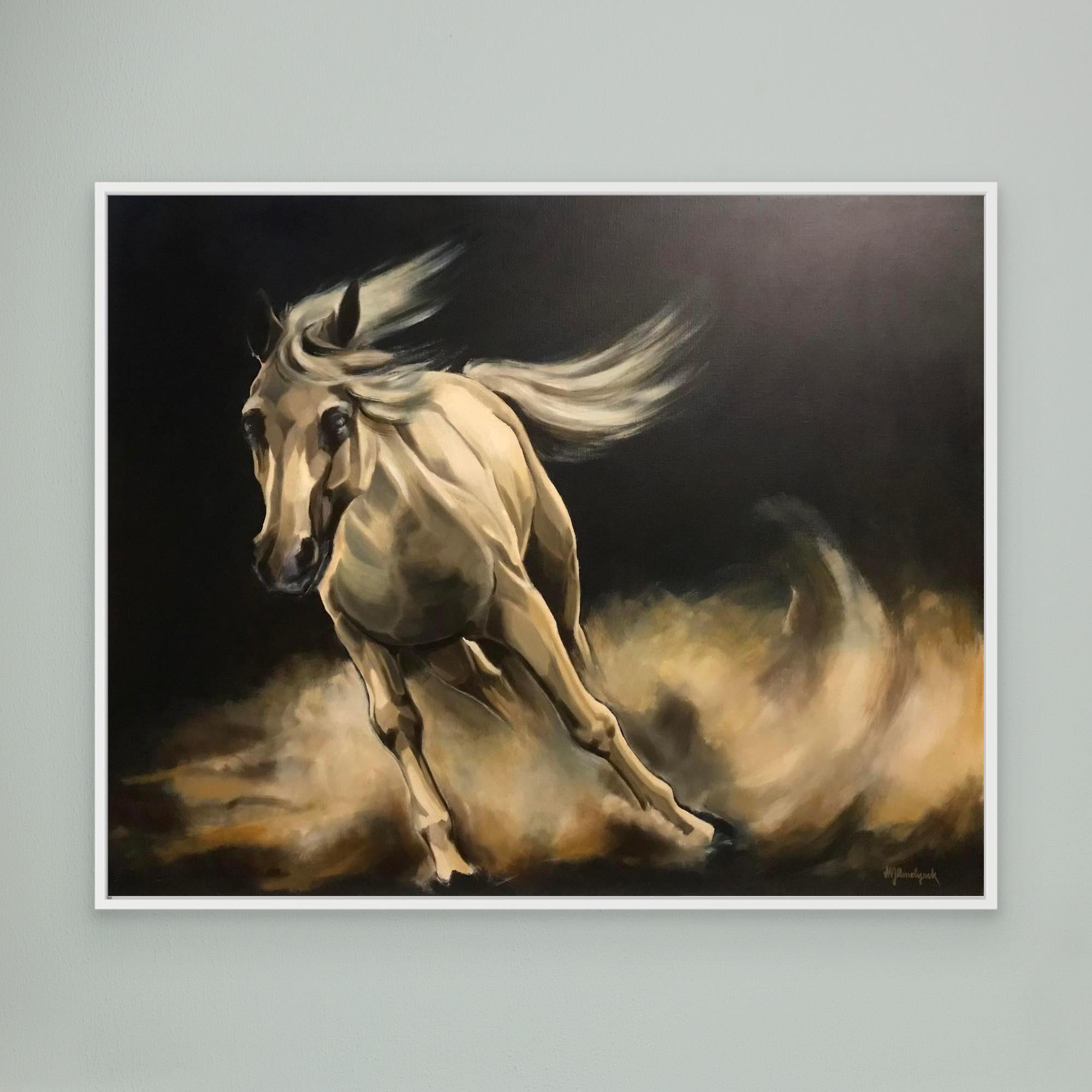 HM-ART1160- Horse running wild