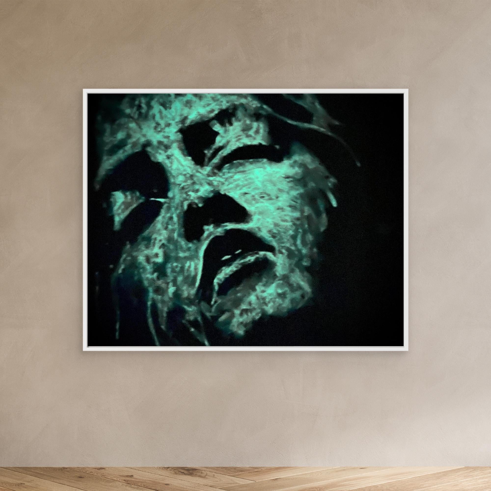 HM-ART1542A- Blue in the shadow- Fluorescent