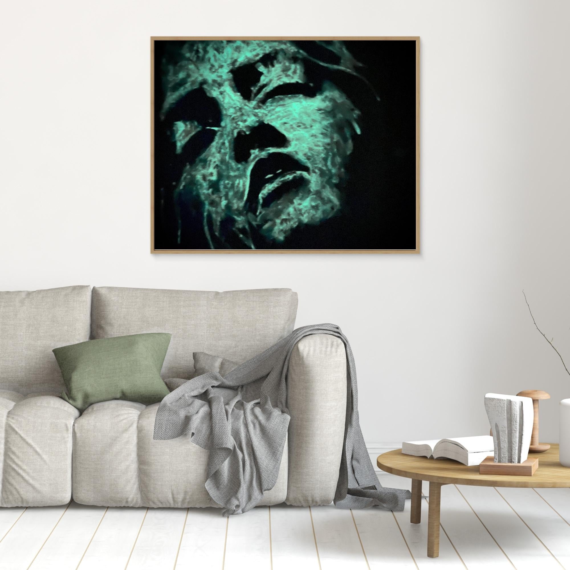 HM-ART1542A- Blue in the shadow- Fluorescent