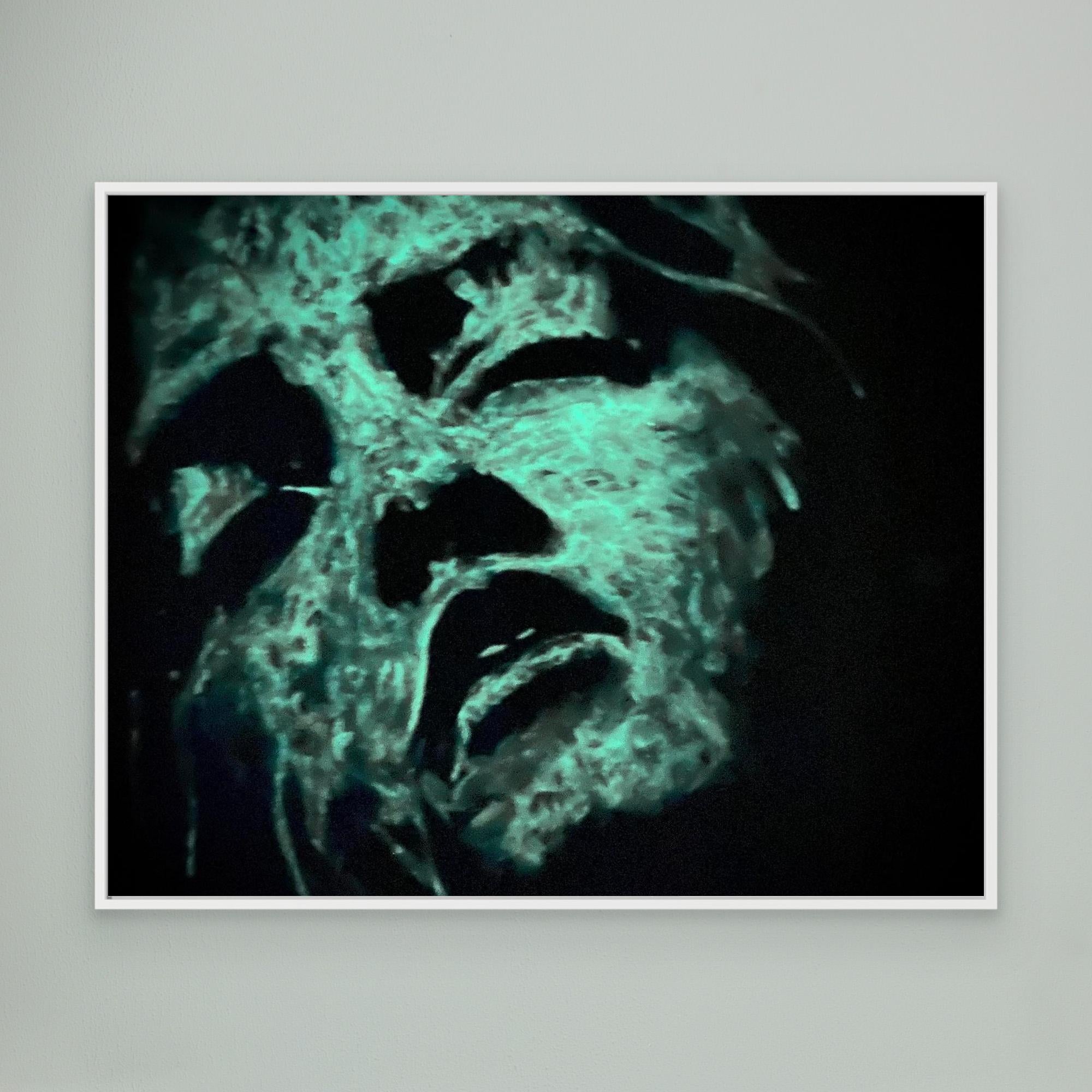 HM-ART1542A- Blue in the shadow- Fluorescent