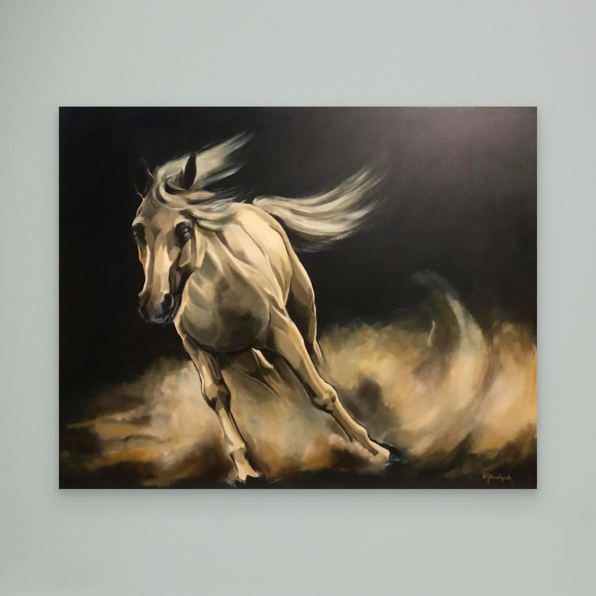 HM-ART1160- Horse running wild