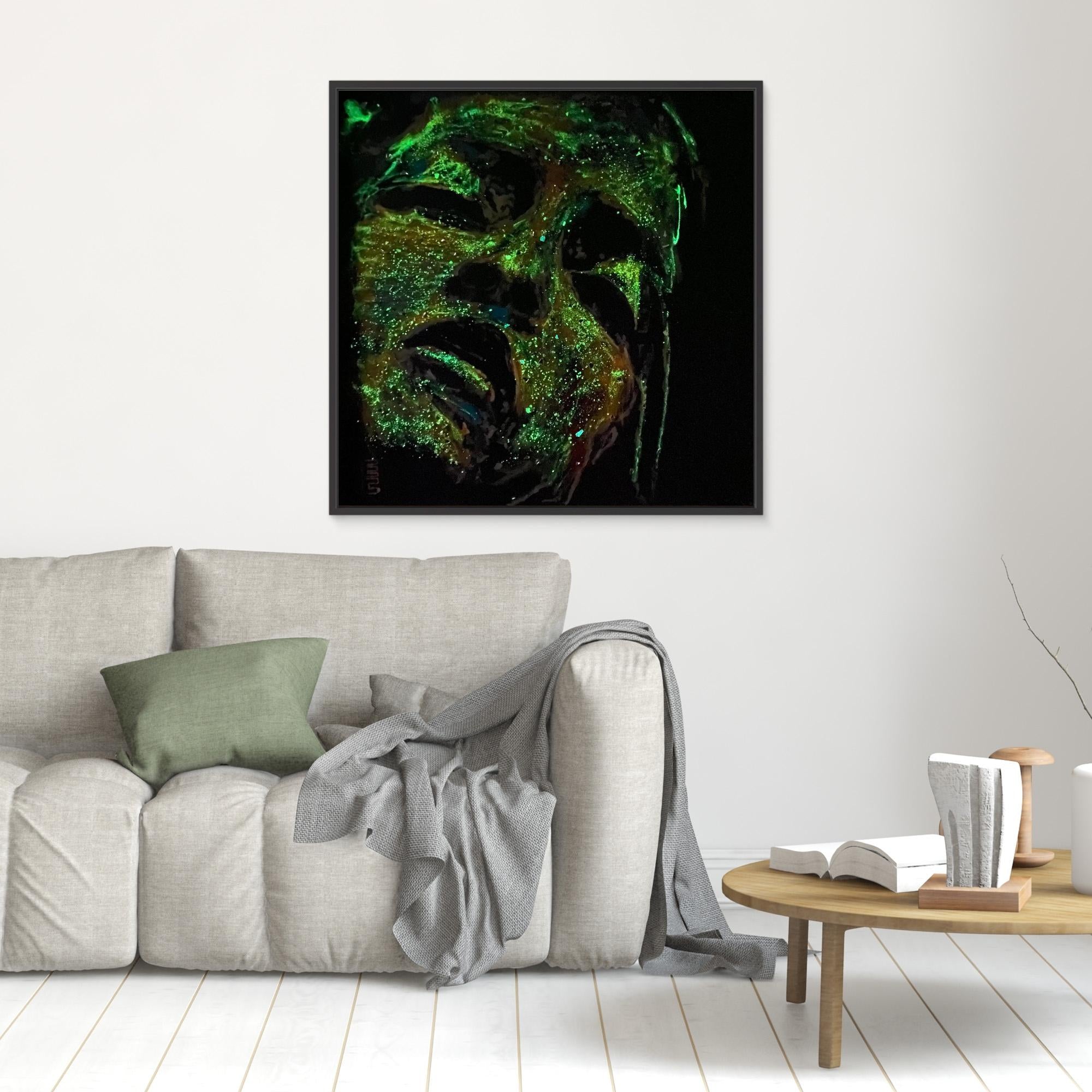 HM-ART1543A- The face that keeps burning- Fluorescent