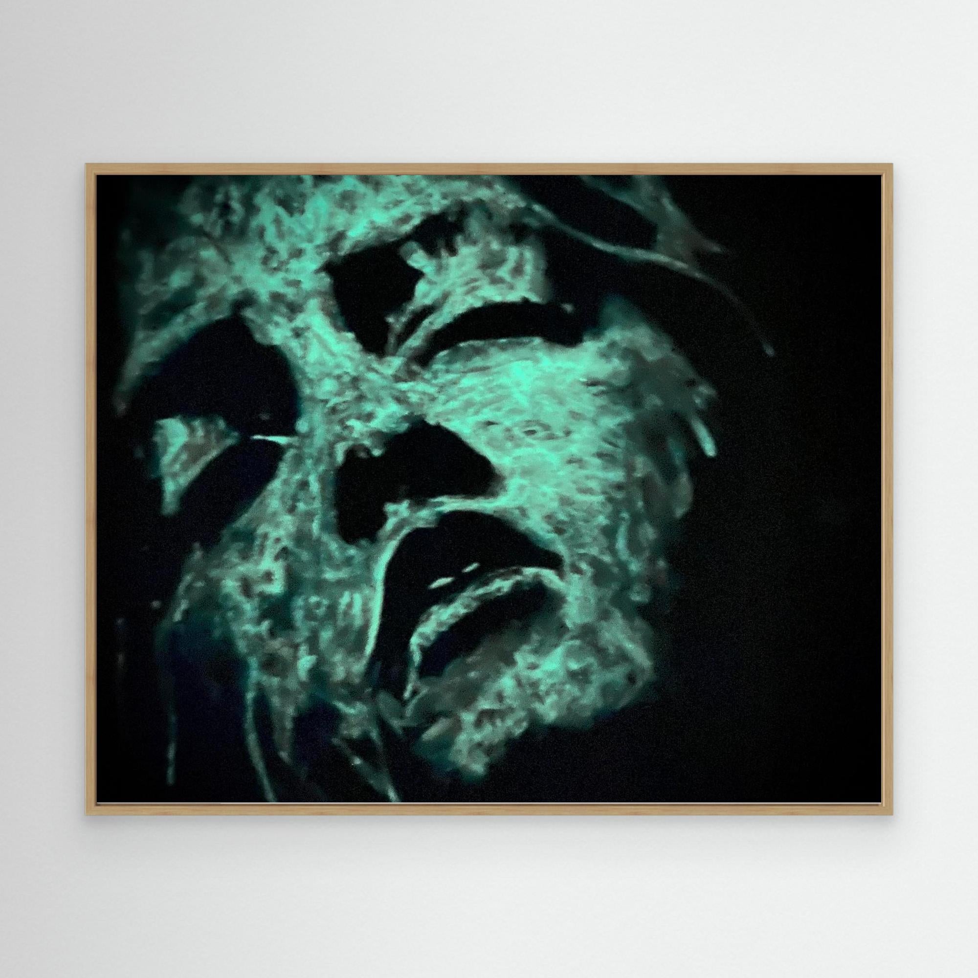 HM-ART1542A- Blue in the shadow- Fluorescent