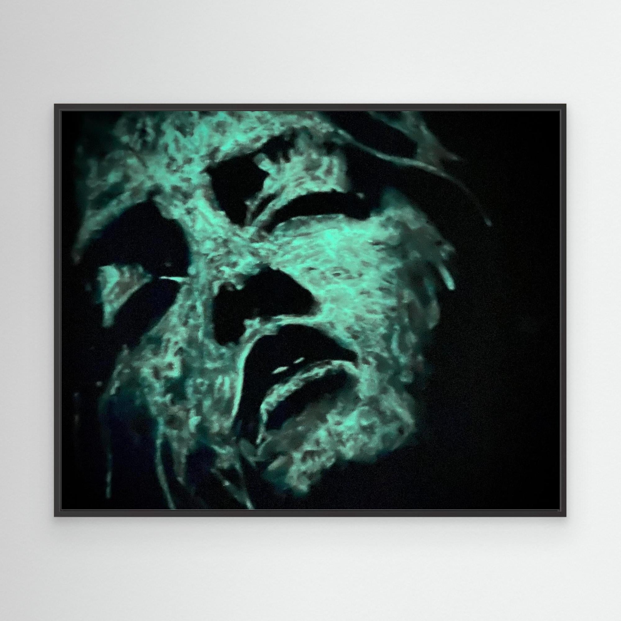 HM-ART1542A- Blue in the shadow- Fluorescent