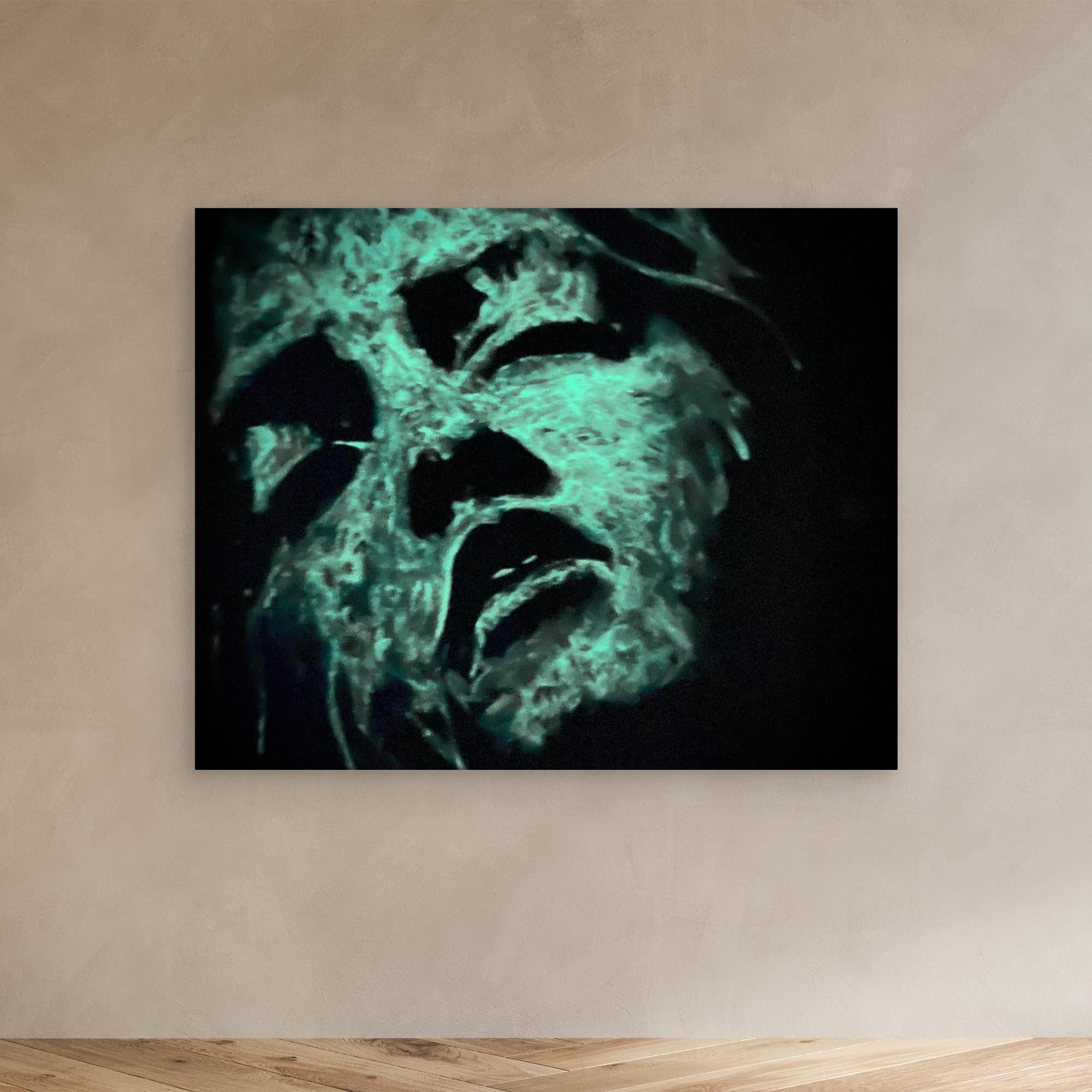 HM-ART1542A- Blue in the shadow- Fluorescent