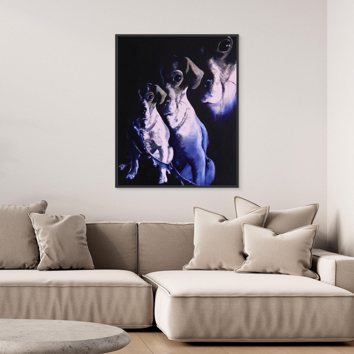 HM-ART1058- Golden Boy in Prussian Blue