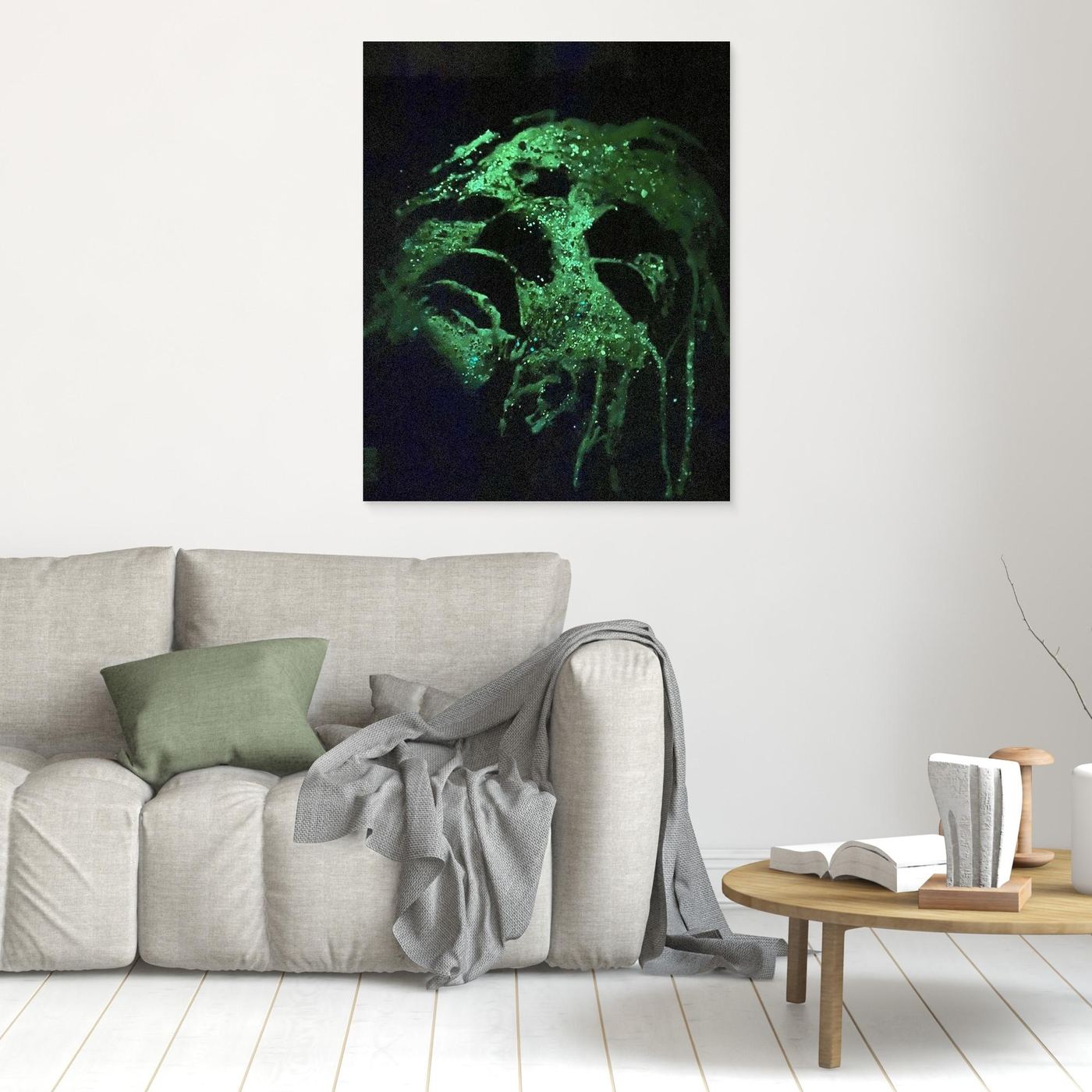 HM-ART1527A- Your fluorescent mask only weeps in the dark- Fluorescent version