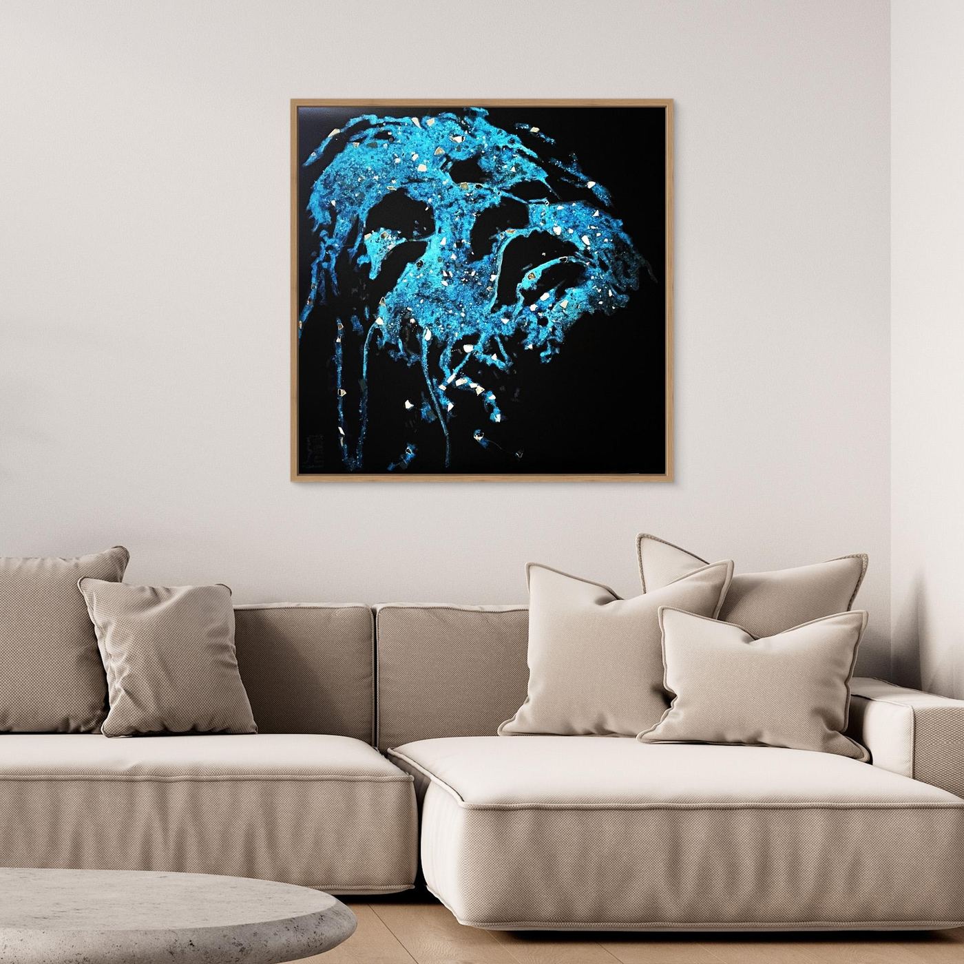 HM-ART1524- Your blue mask only weeps in the dark